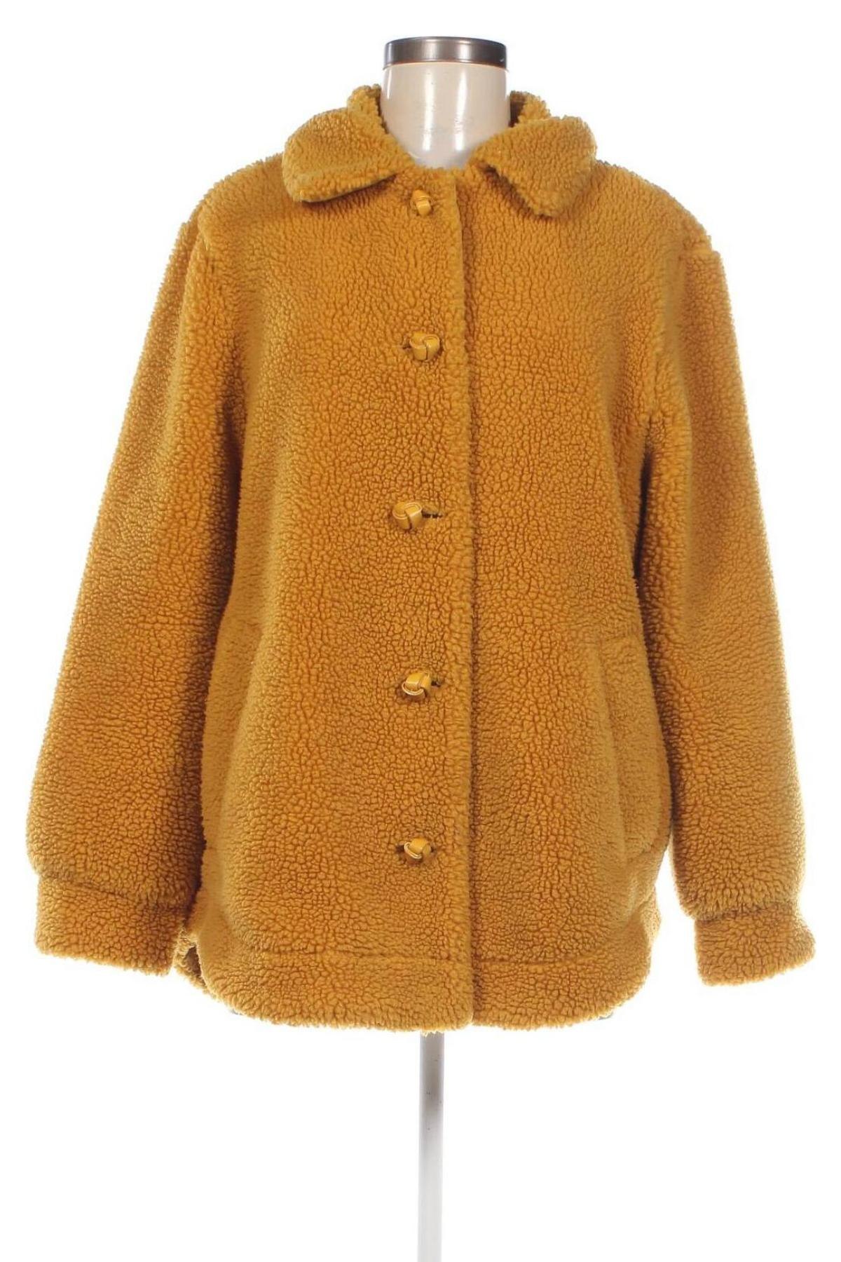 Γυναικείο παλτό H&M L.O.G.G., Μέγεθος XL, Χρώμα Κίτρινο, Τιμή 39,41 €
