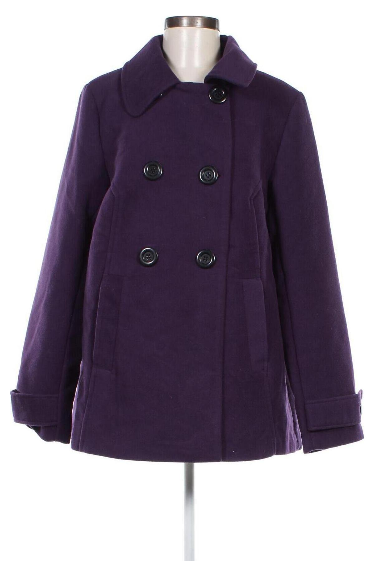 Дамско палто John Baner, Размер XL, Цвят Лилав, Цена 66,34 лв.