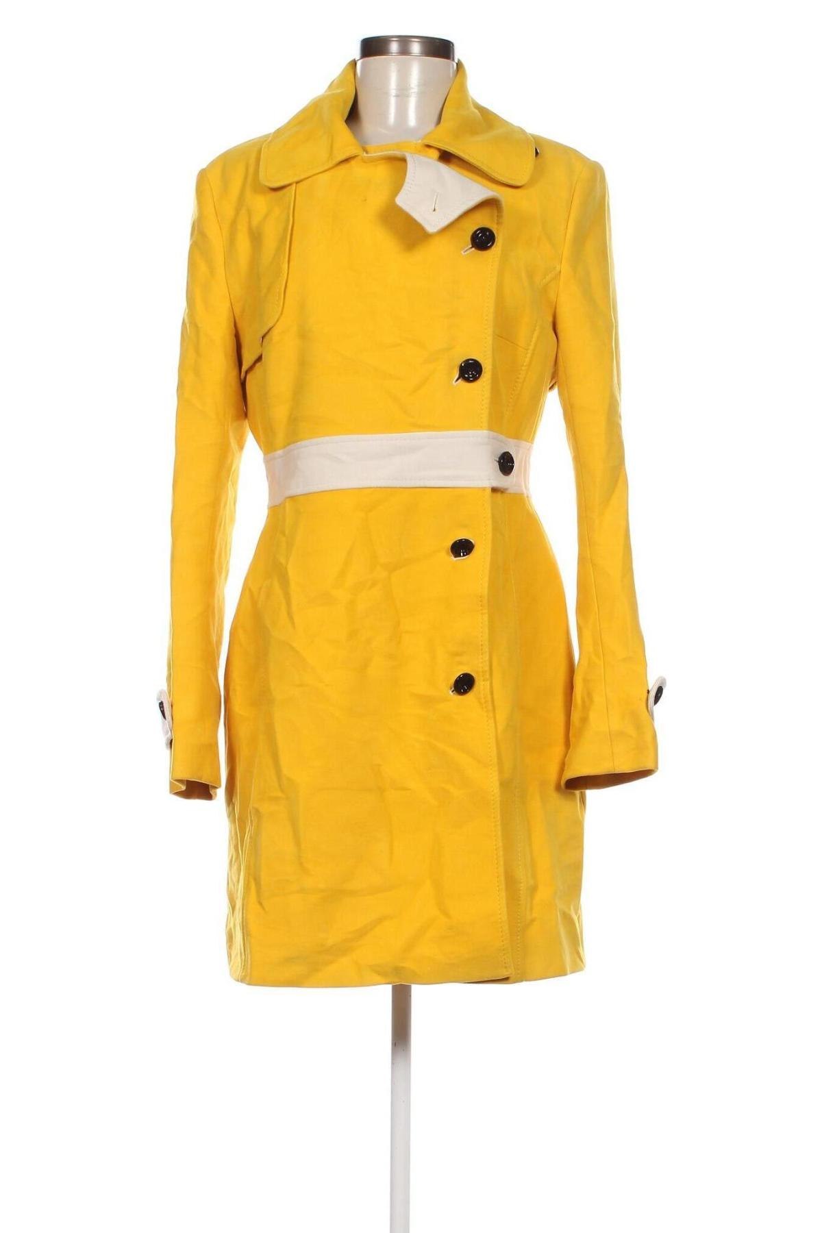 Γυναικείο παλτό Karen Millen, Μέγεθος L, Χρώμα Κίτρινο, Τιμή 142,02 €