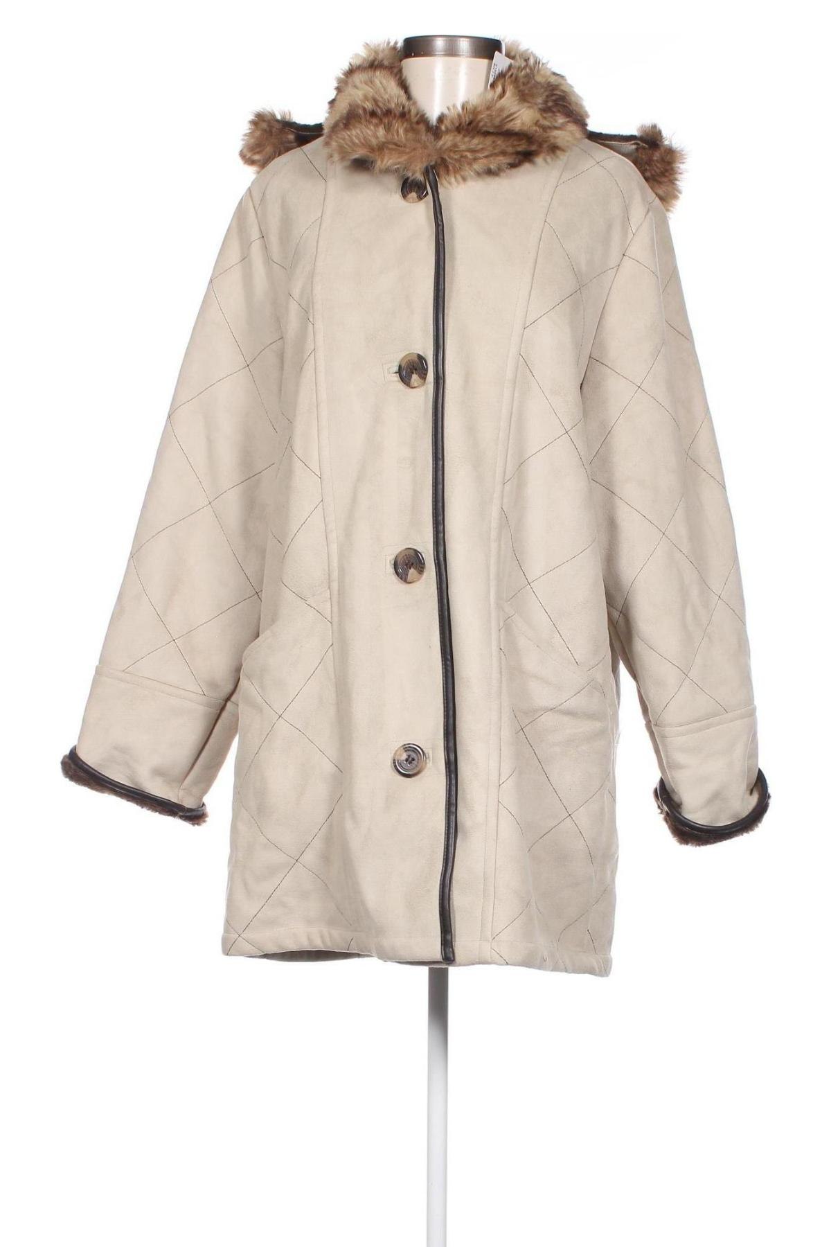 Női kabát M Collection, Méret L, Szín Bézs, Ár 17 645 Ft