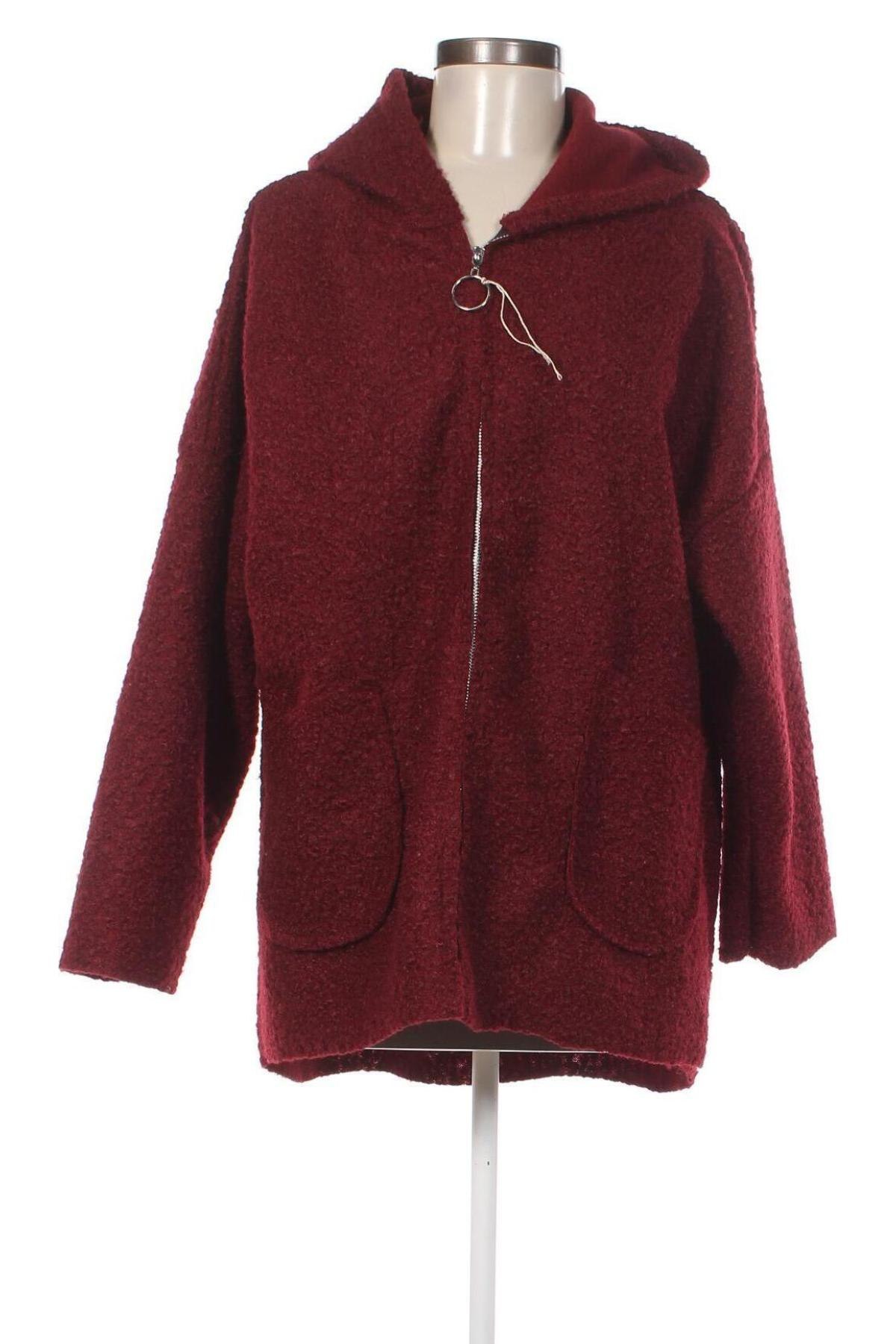 Dámský kabát  Made In Italy, Velikost XL, Barva Červená, Cena  1 109,00 Kč
