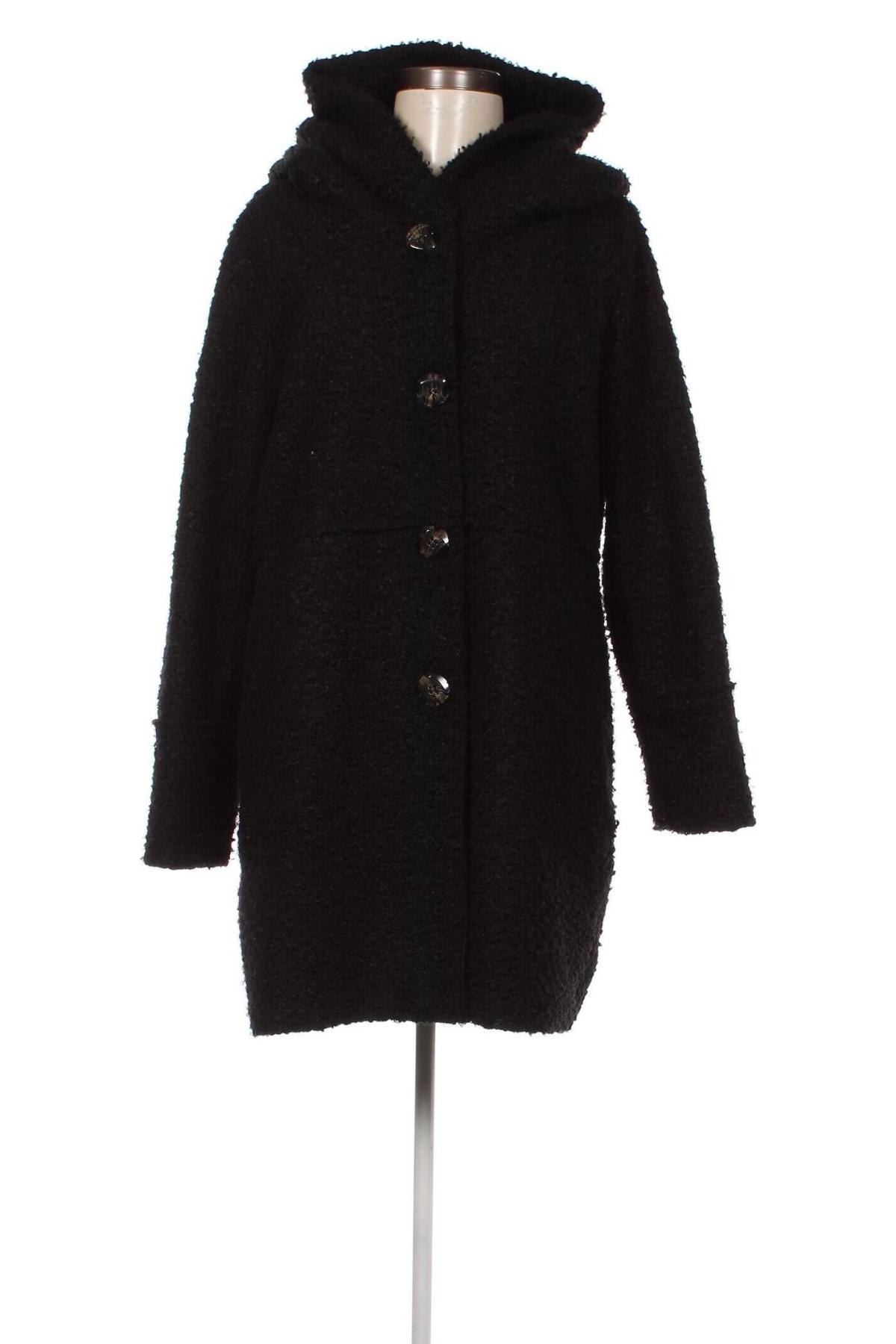 Palton de femei Made In Italy, Mărime L, Culoare Negru, Preț 228,78 Lei