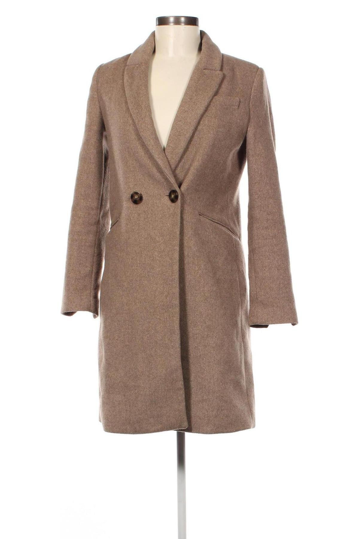 Γυναικείο παλτό Mango, Μέγεθος XS, Χρώμα  Μπέζ, Τιμή 41,41 €