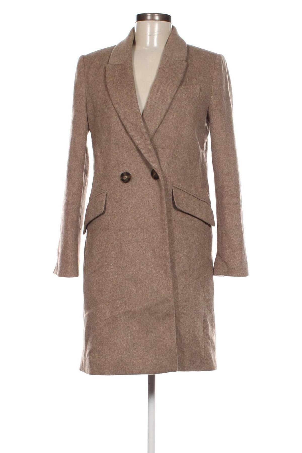 Дамско палто Mango, Размер M, Цвят Кафяв, Цена 60,77 лв.