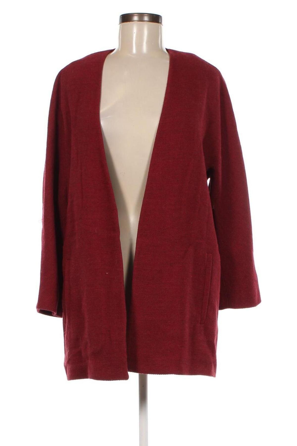 Дамско палто Massimo Dutti, Размер L, Цвят Червен, Цена 48,40 лв.