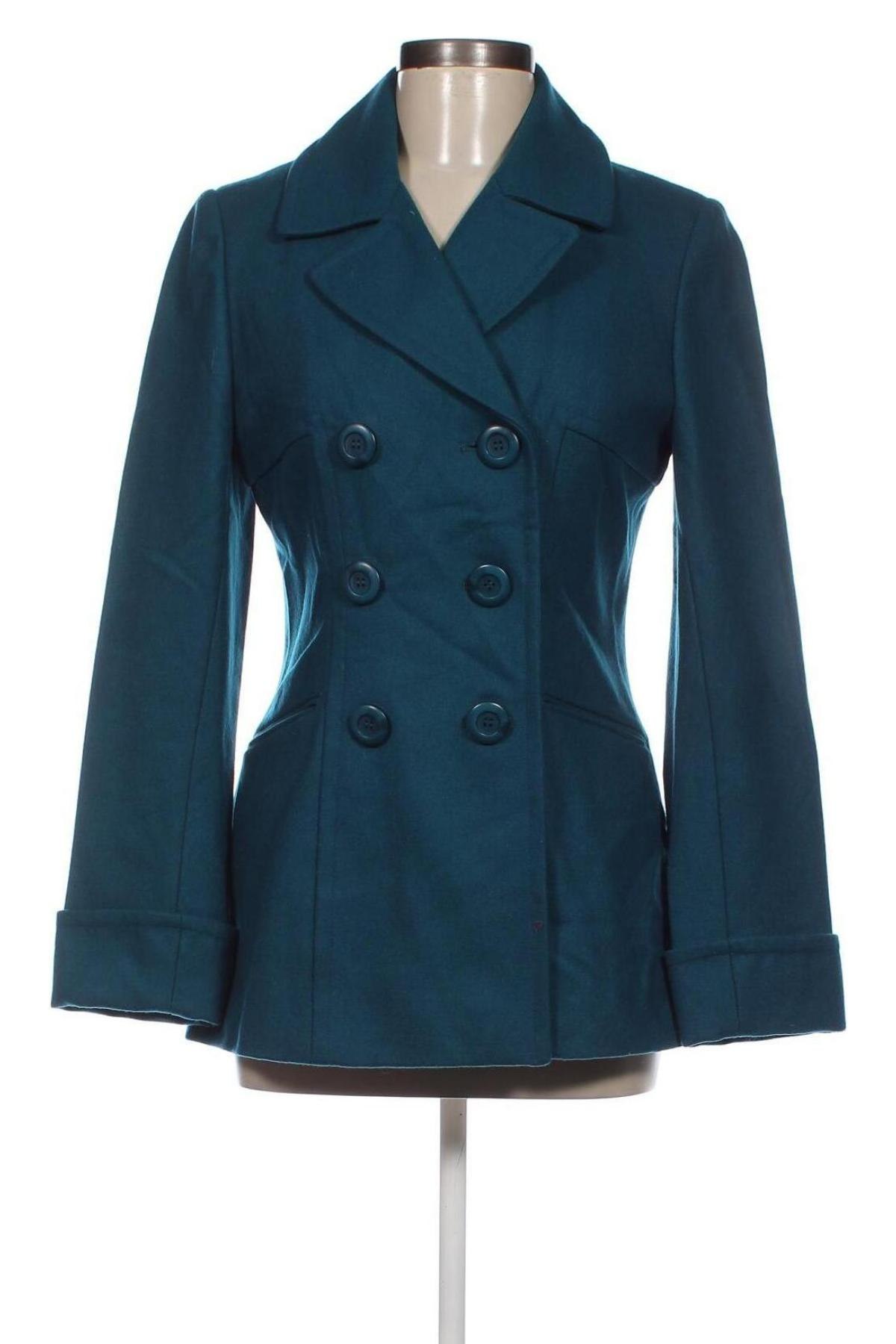 Γυναικείο παλτό Moda International, Μέγεθος S, Χρώμα Μπλέ, Τιμή 43,02 €