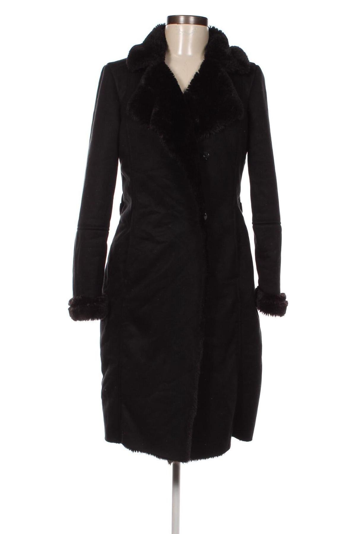 Дамско палто Mohito, Размер XS, Цвят Черен, Цена 74,90 лв.