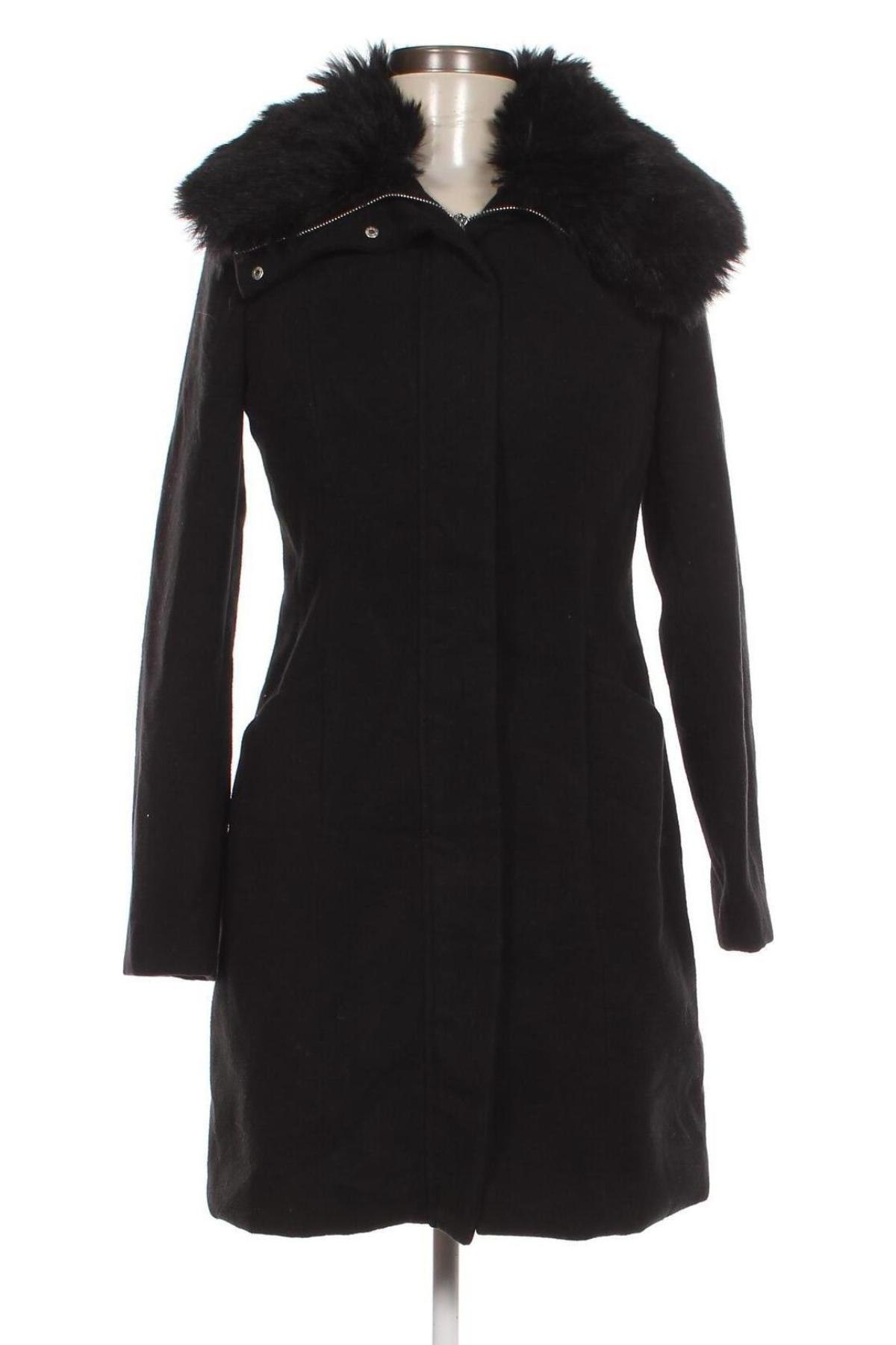 Γυναικείο παλτό Mohito, Μέγεθος S, Χρώμα Μαύρο, Τιμή 27,80 €
