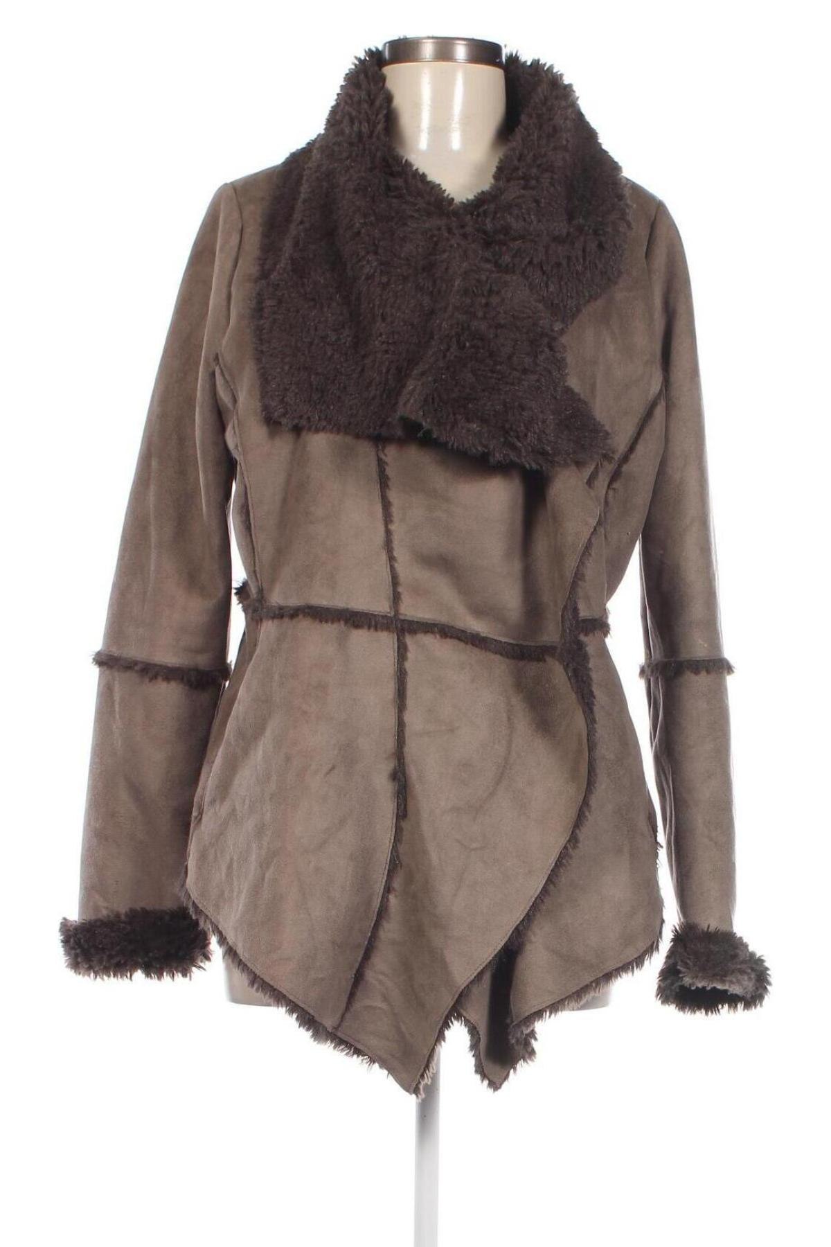 Γυναικείο παλτό New Look, Μέγεθος L, Χρώμα Καφέ, Τιμή 43,02 €