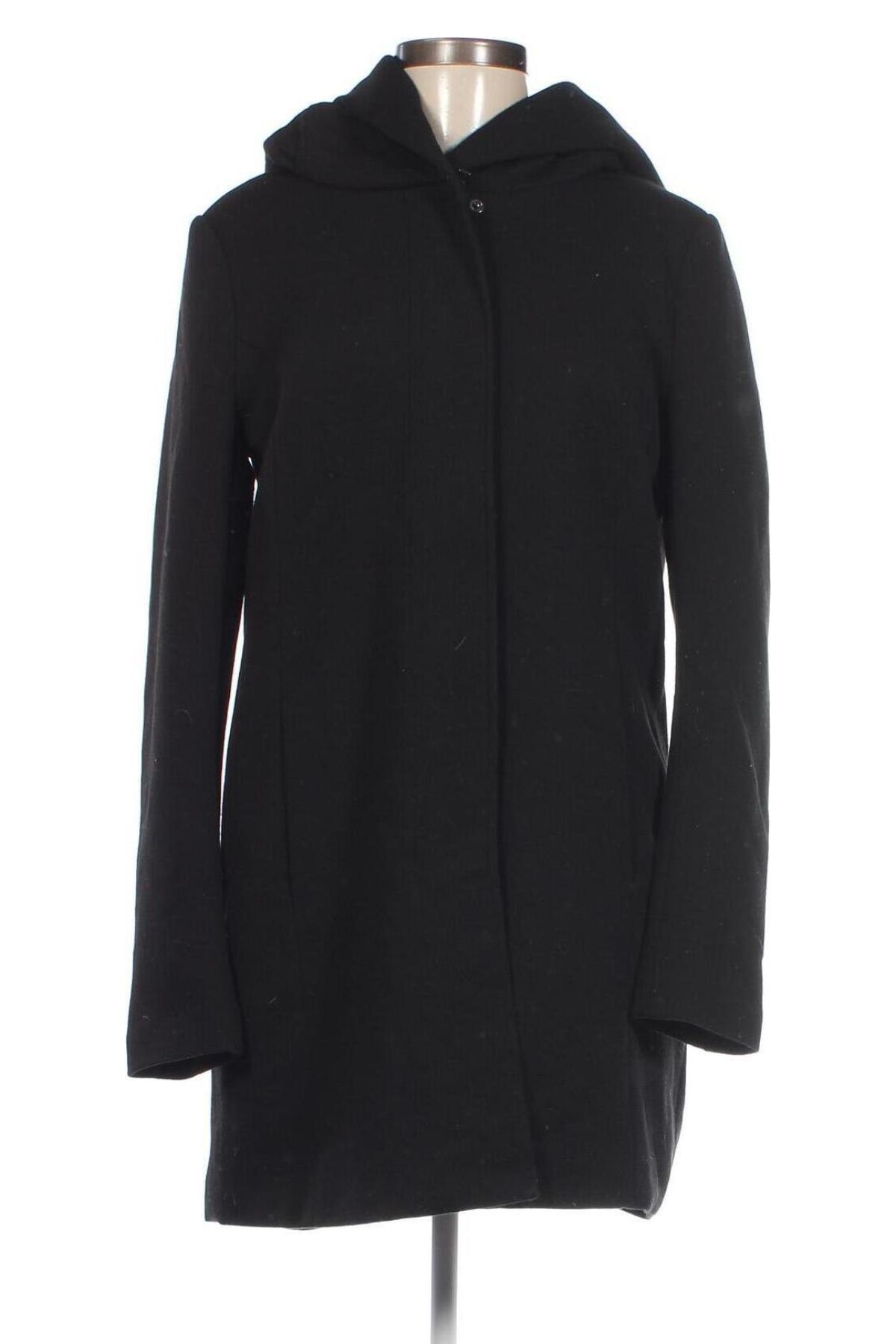 Дамско палто ONLY, Размер L, Цвят Черен, Цена 34,10 лв.