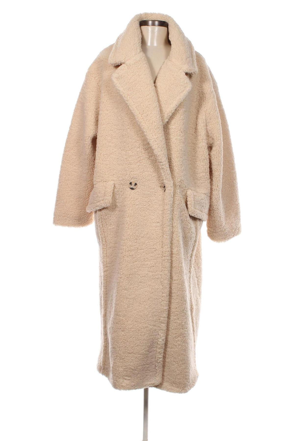 Damenmantel Pull&Bear, Größe XL, Farbe Ecru, Preis 57,63 €