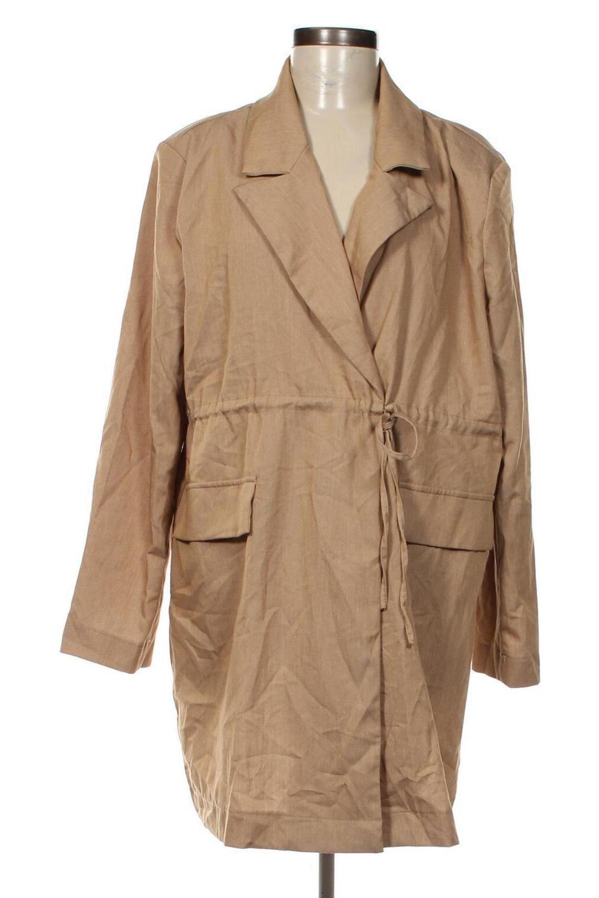 Palton de femei SHEIN, Mărime XL, Culoare Bej, Preț 115,79 Lei