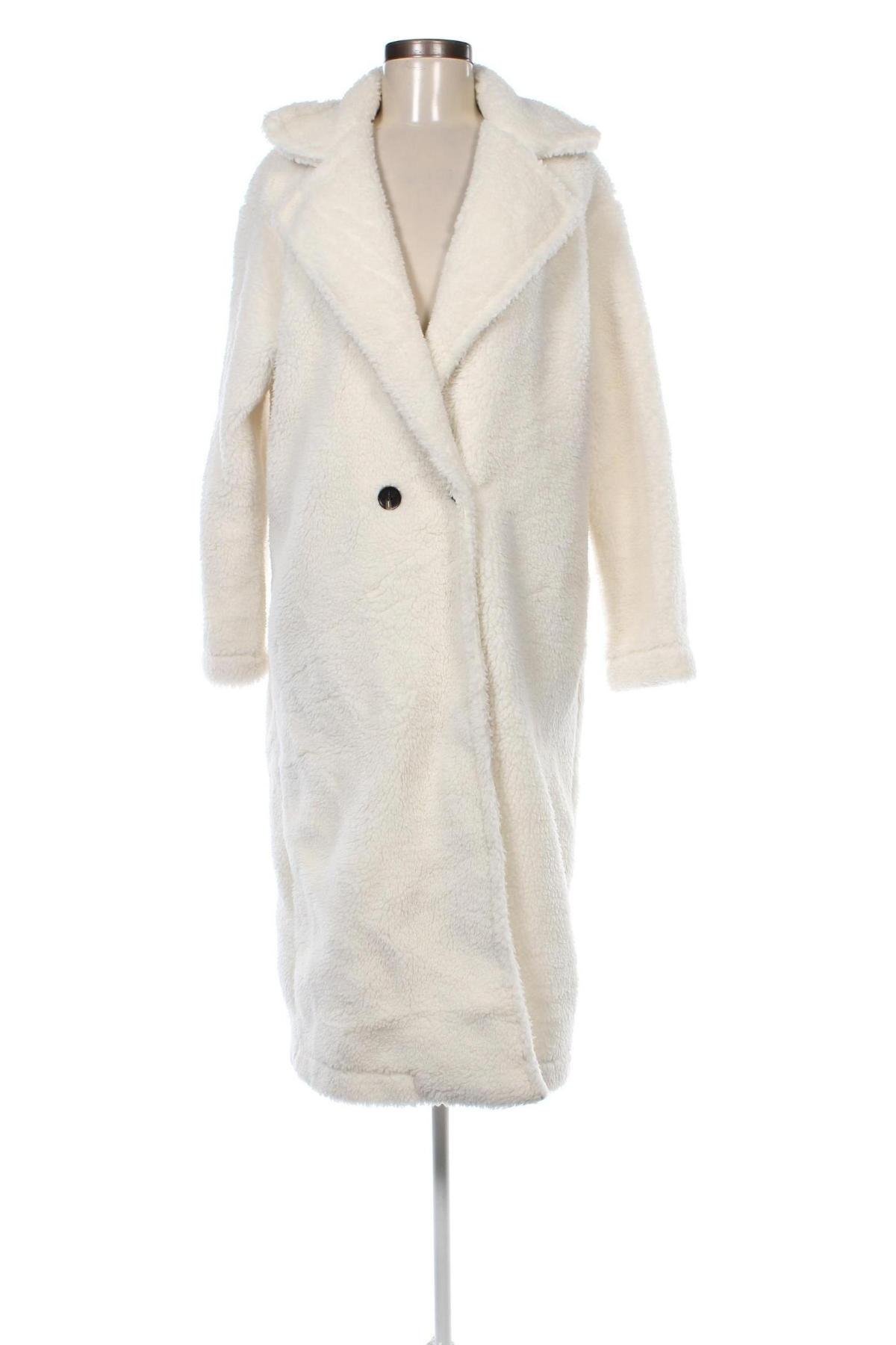 Γυναικείο παλτό SHEIN, Μέγεθος M, Χρώμα Λευκό, Τιμή 41,04 €