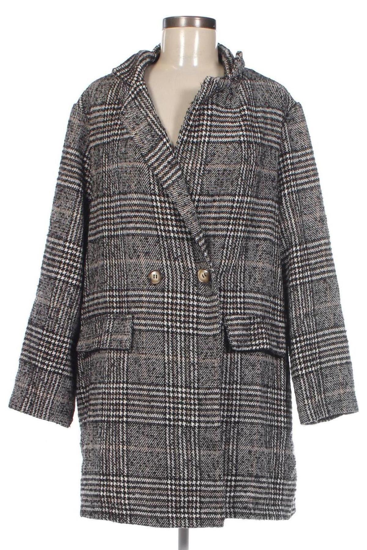 Γυναικείο παλτό SHEIN, Μέγεθος XXL, Χρώμα Πολύχρωμο, Τιμή 36,40 €