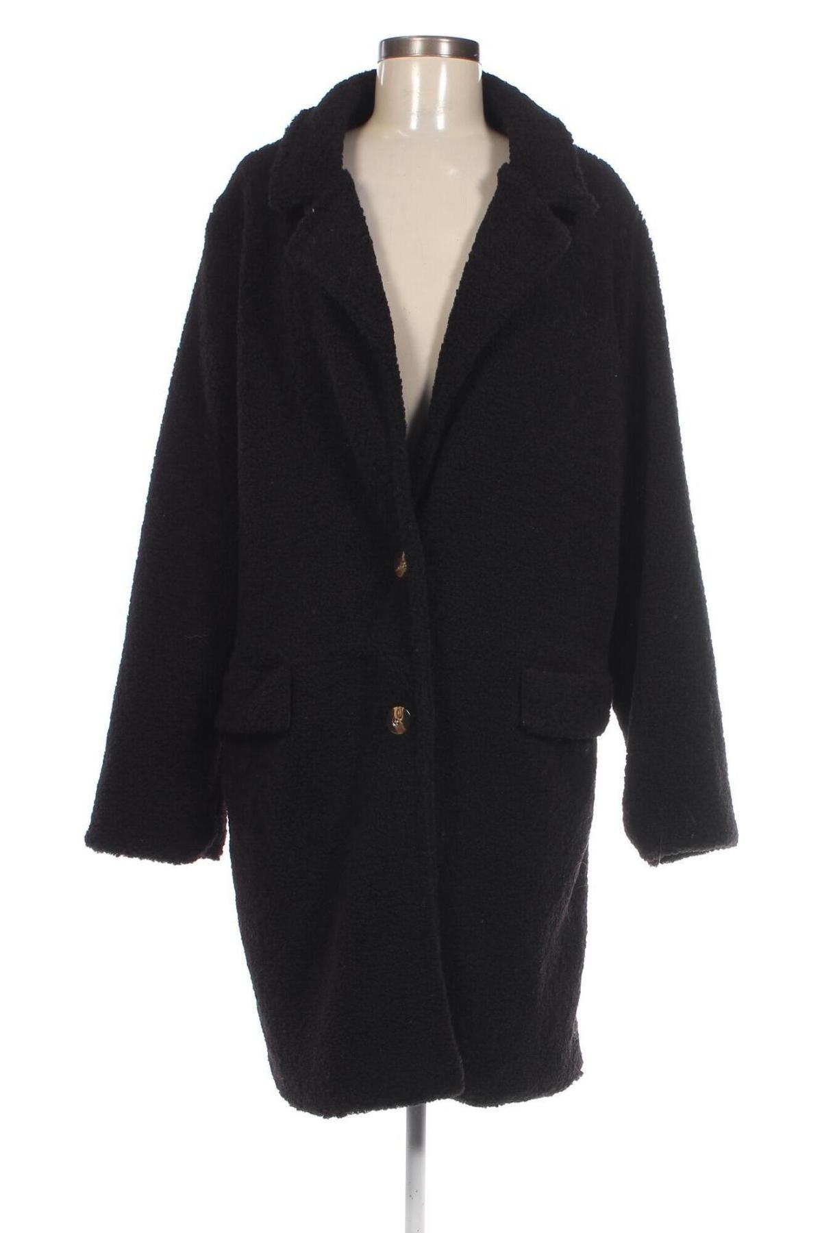 Γυναικείο παλτό SHEIN, Μέγεθος XL, Χρώμα Μαύρο, Τιμή 41,04 €