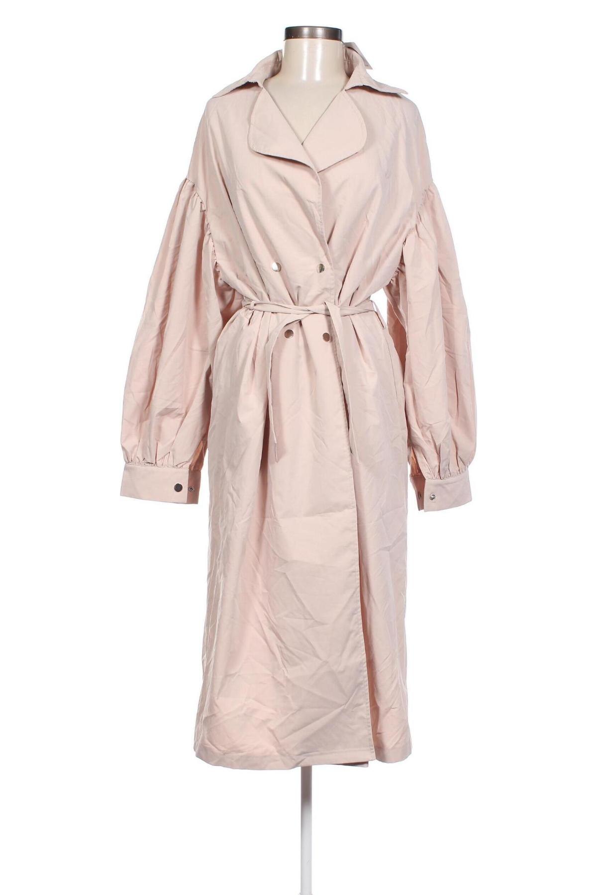 Дамско палто SHEIN, Размер XL, Цвят Бежов, Цена 45,00 лв.