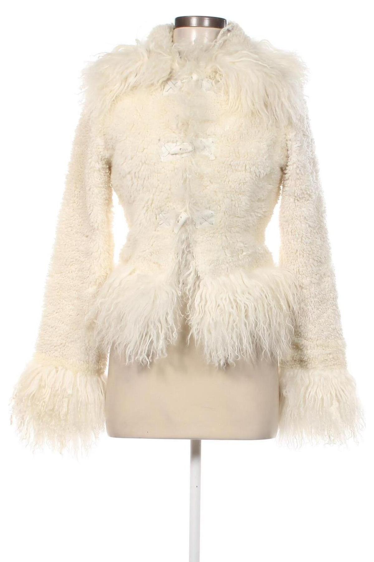 Дамско палто Stefanel, Размер S, Цвят Бял, Цена 125,30 лв.
