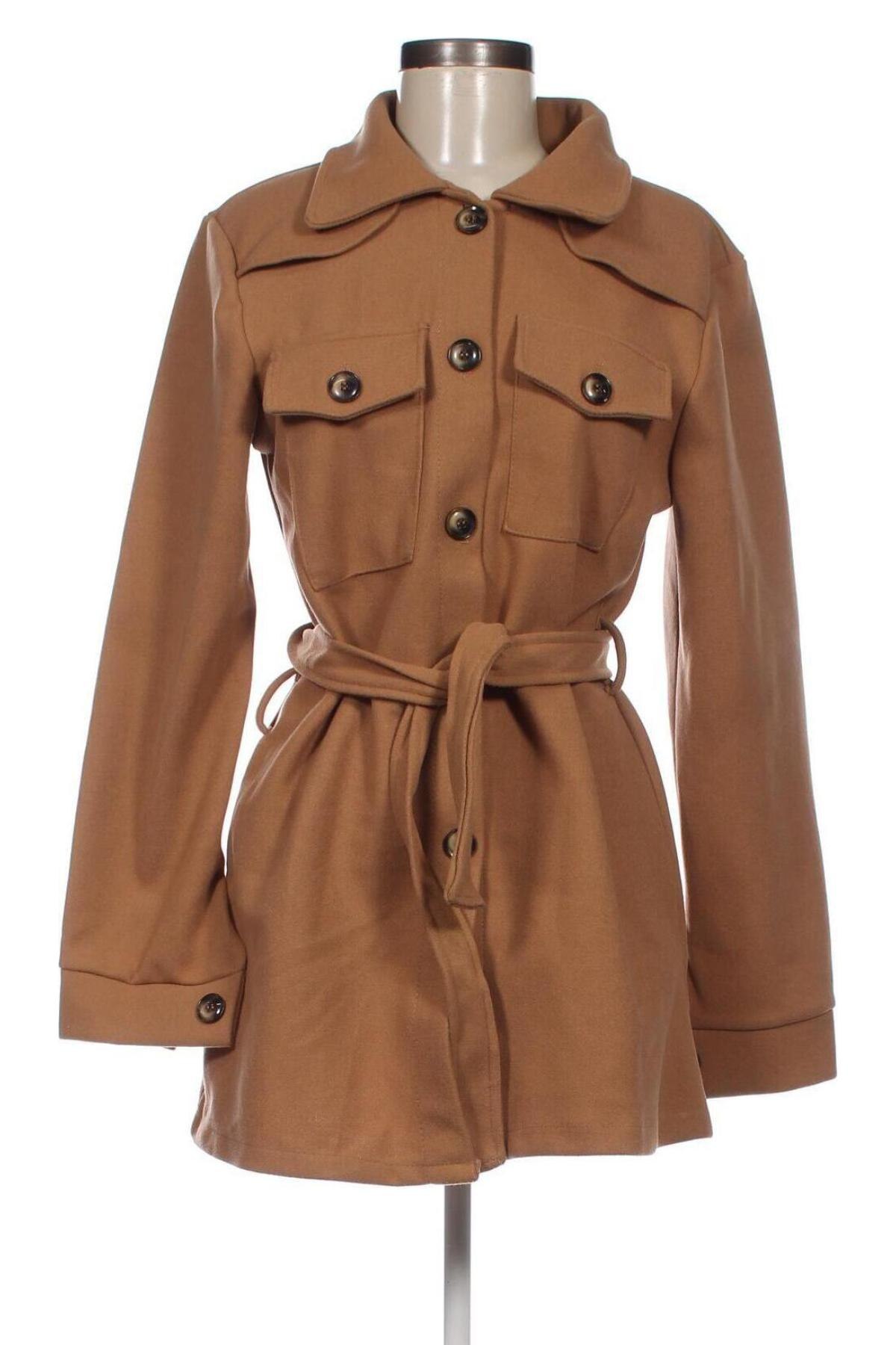 Γυναικείο παλτό Styleboom, Μέγεθος L, Χρώμα Καφέ, Τιμή 35,46 €