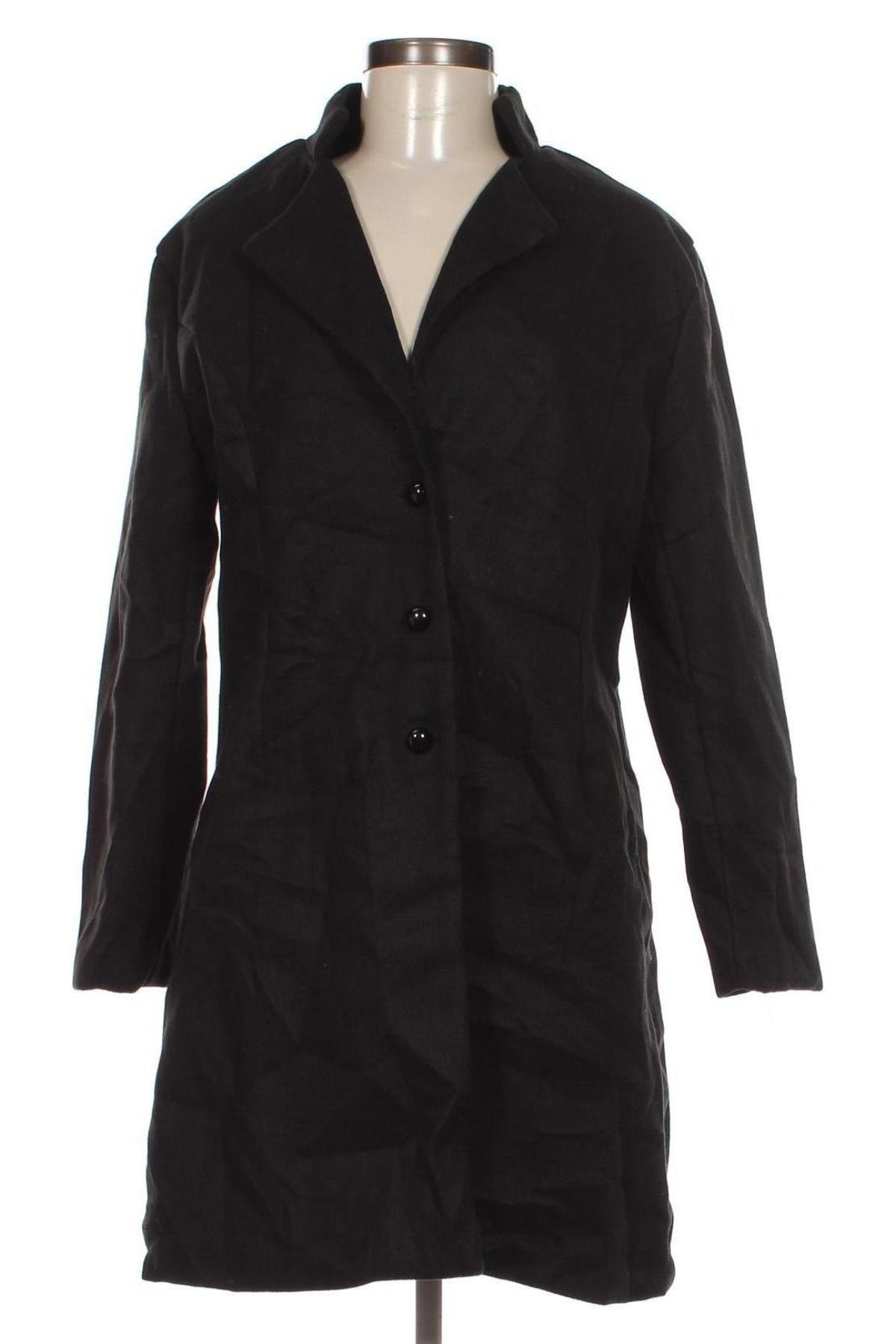 Дамско палто Stylish, Размер L, Цвят Черен, Цена 37,70 лв.