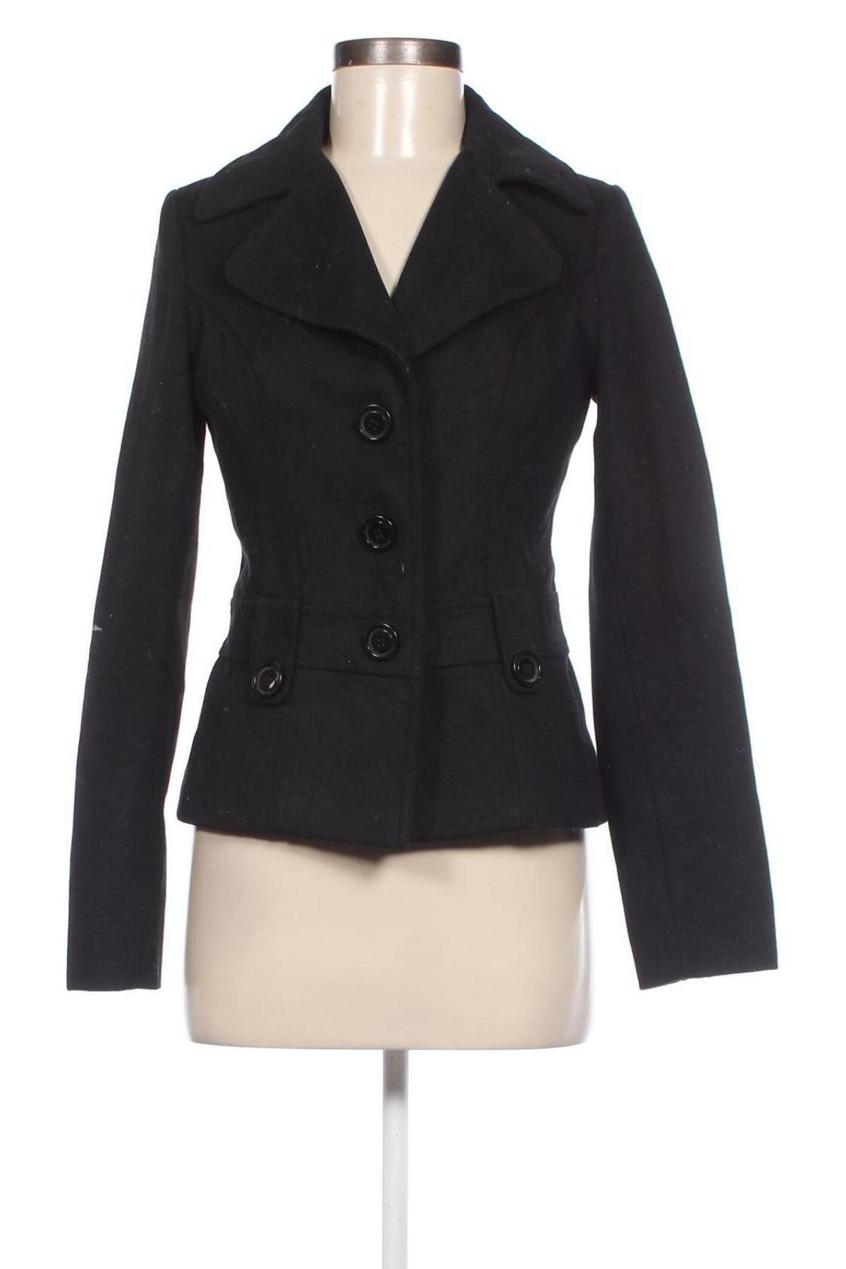Дамско палто Tally Weijl, Размер S, Цвят Черен, Цена 58,85 лв.