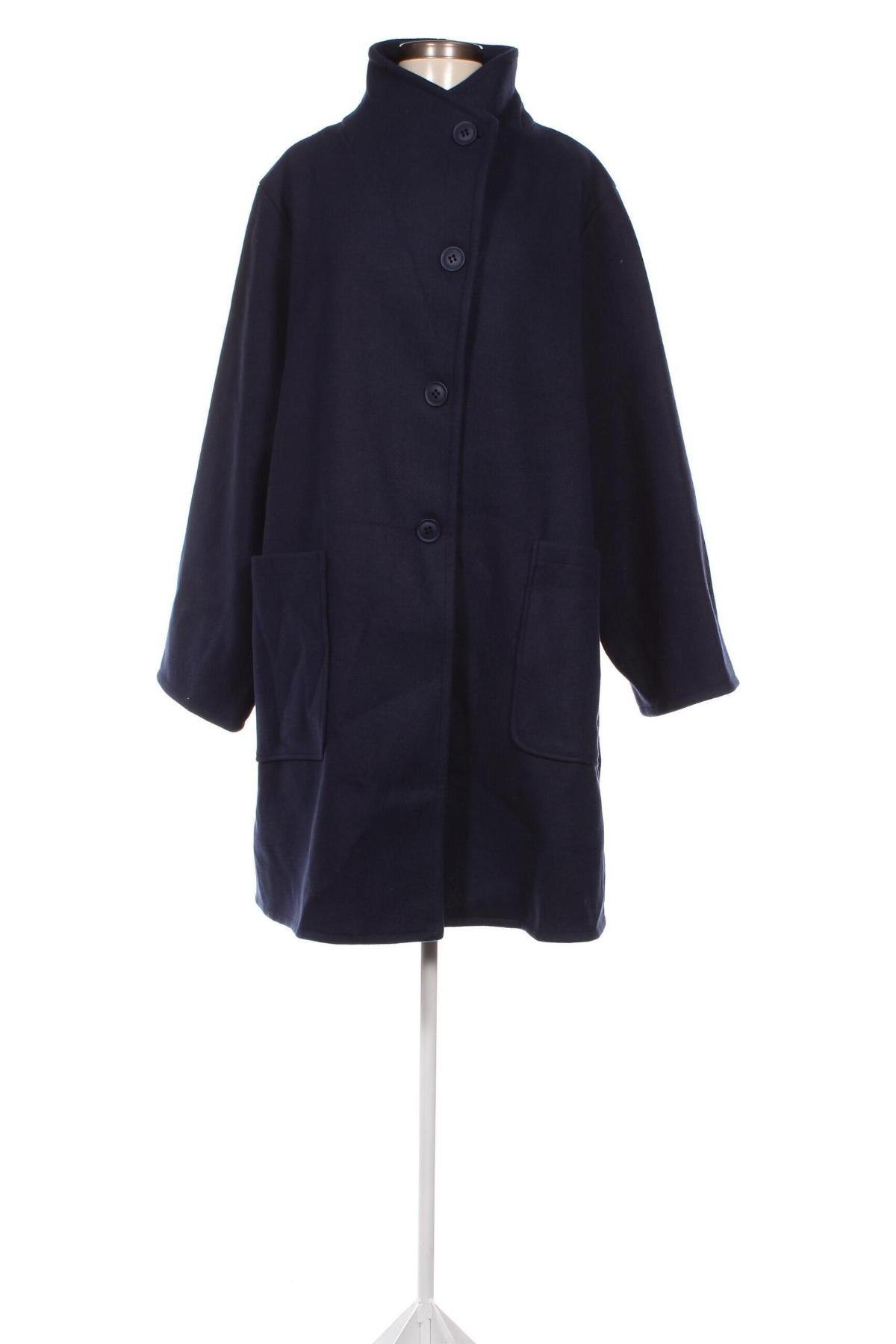 Γυναικείο παλτό Ulla Popken, Μέγεθος 3XL, Χρώμα Μπλέ, Τιμή 35,50 €