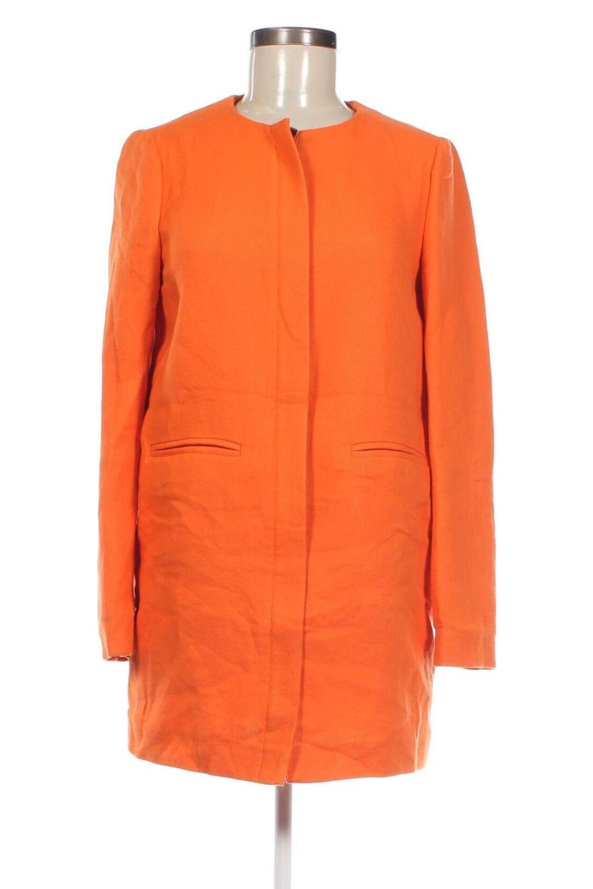 Dámský kabát  United Colors Of Benetton, Velikost XS, Barva Oranžová, Cena  307,00 Kč