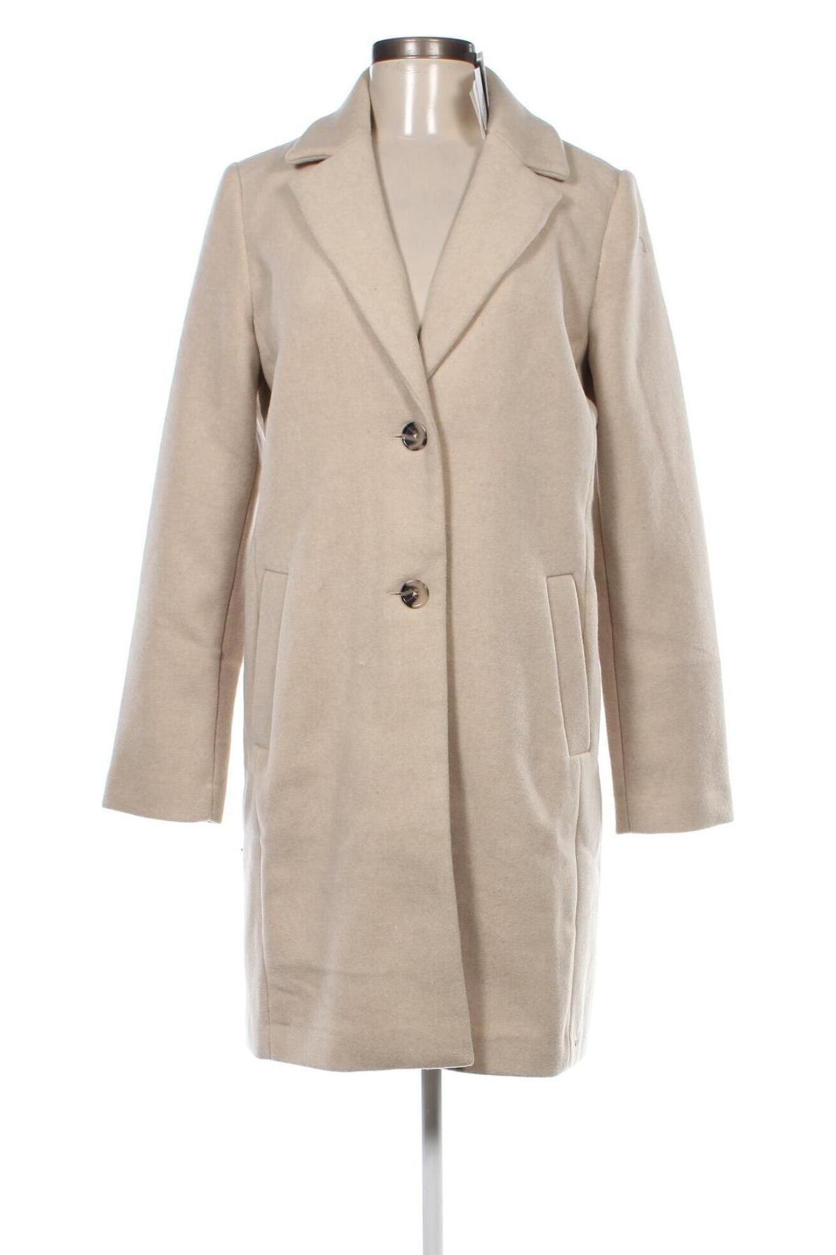 Дамско палто WE, Размер M, Цвят Бежов, Цена 172,00 лв.
