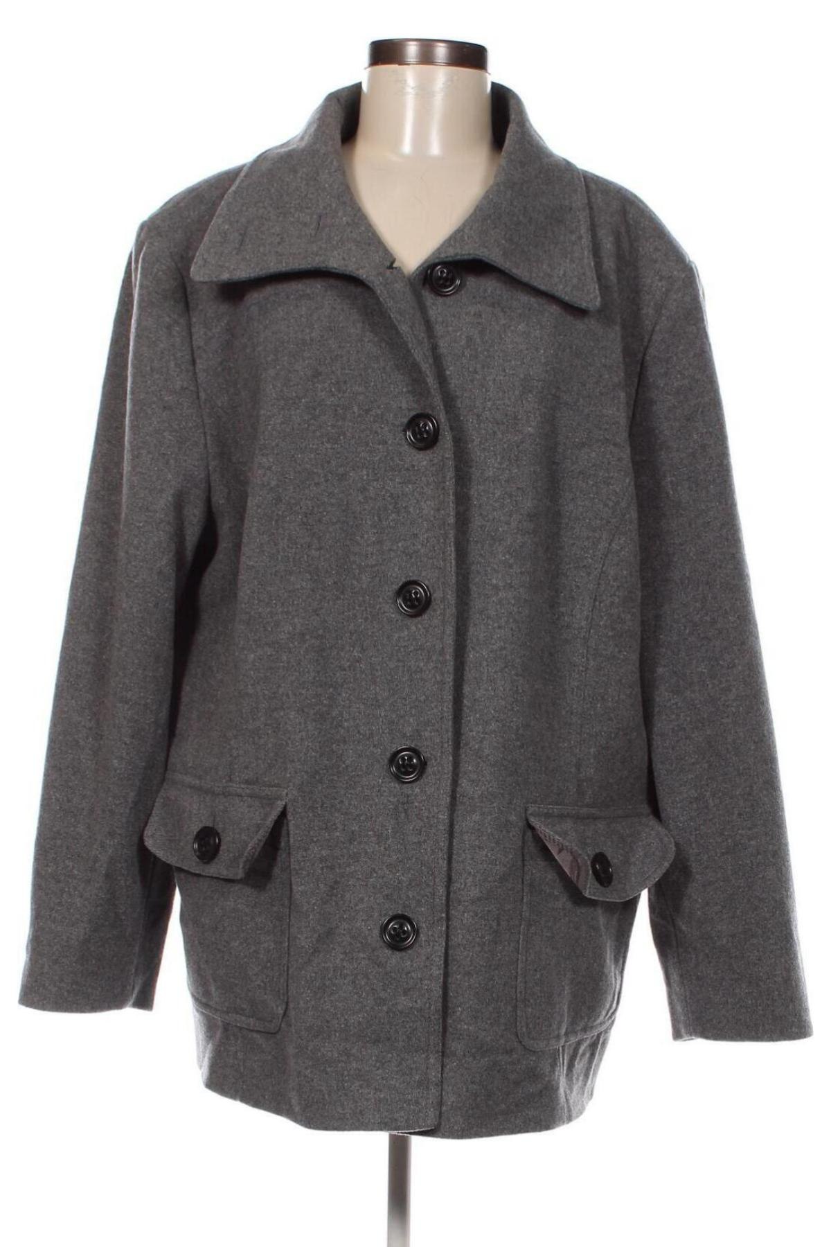 Дамско палто Wool & Cashmere, Размер XXL, Цвят Сив, Цена 49,20 лв.