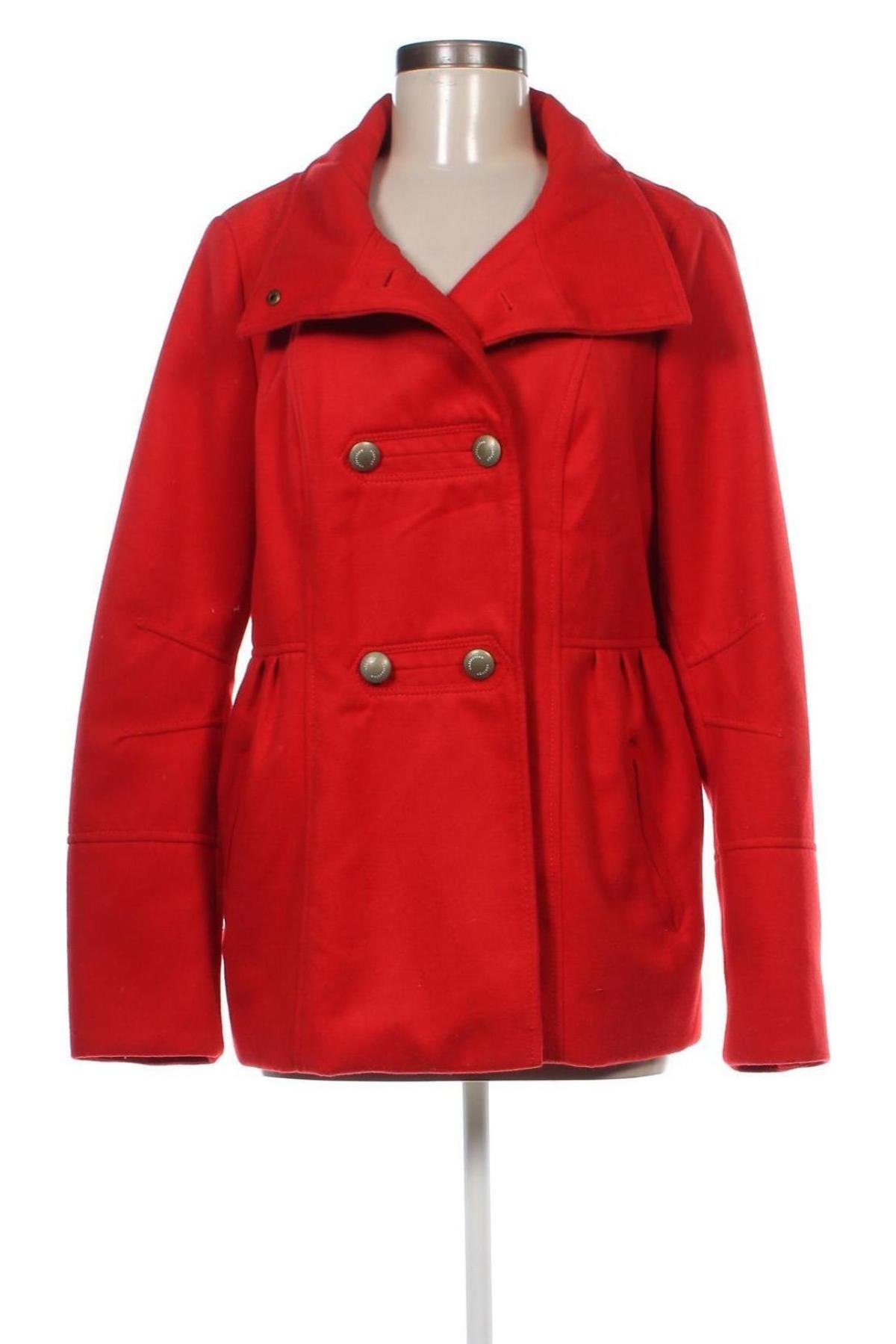 Дамско палто Yessica, Размер L, Цвят Червен, Цена 32,00 лв.