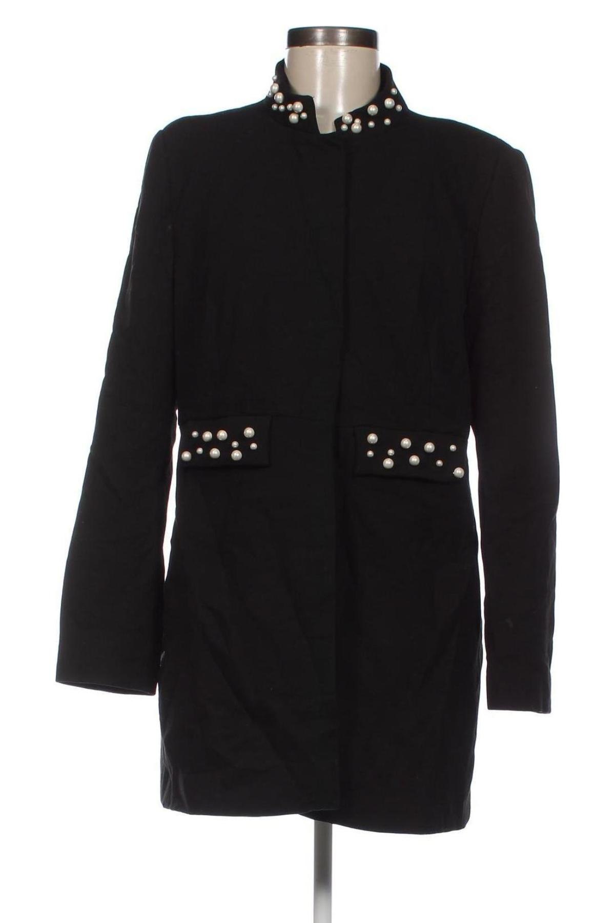 Damenmantel Zara, Größe XL, Farbe Schwarz, Preis 21,05 €