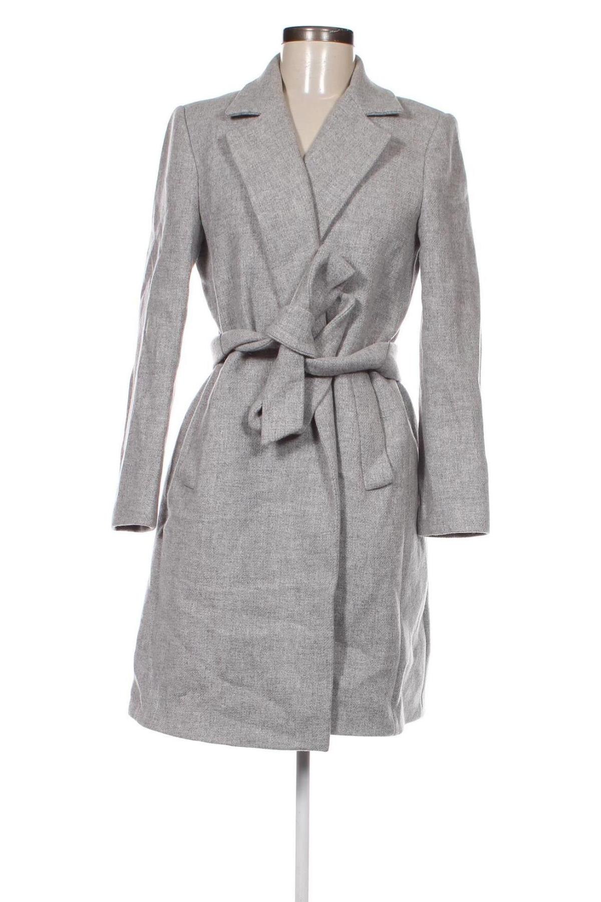 Palton de femei Zara, Mărime M, Culoare Gri, Preț 145,39 Lei