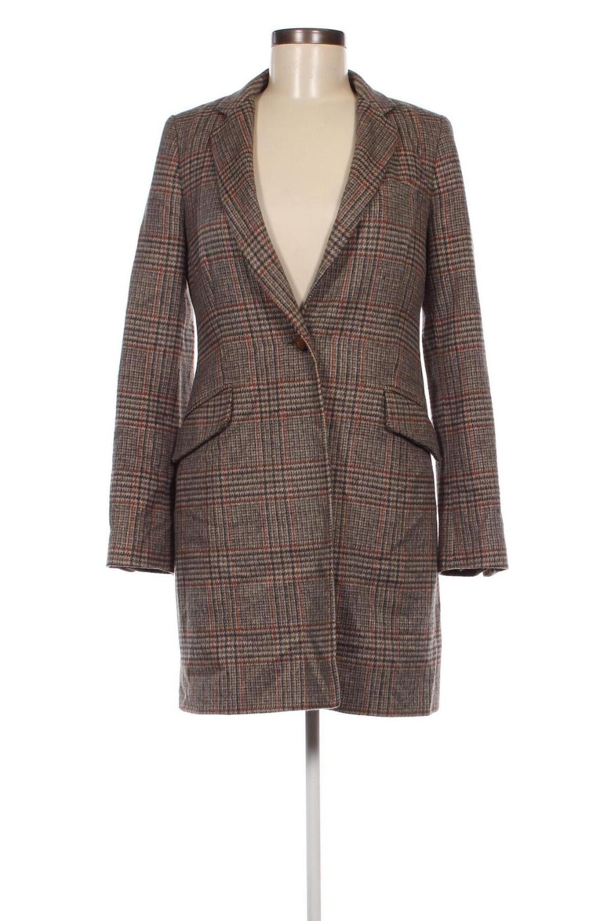 Дамско палто Zara, Размер M, Цвят Многоцветен, Цена 42,16 лв.