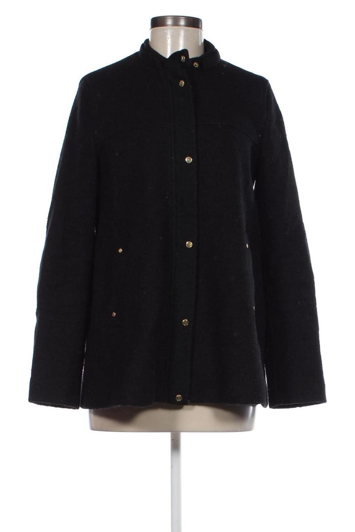 Dámský kabát  Zara, Velikost M, Barva Černá, Cena  672,00 Kč