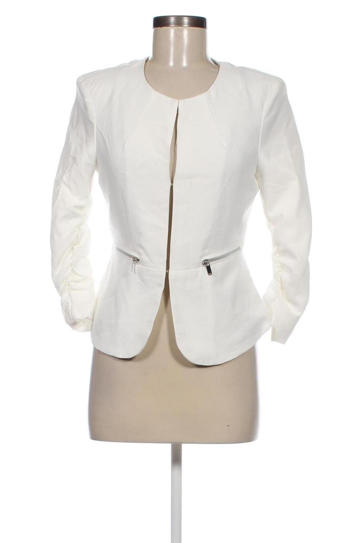 Γυναικείο σακάκι Amisu, Μέγεθος S, Χρώμα Λευκό, Τιμή 14,97 €