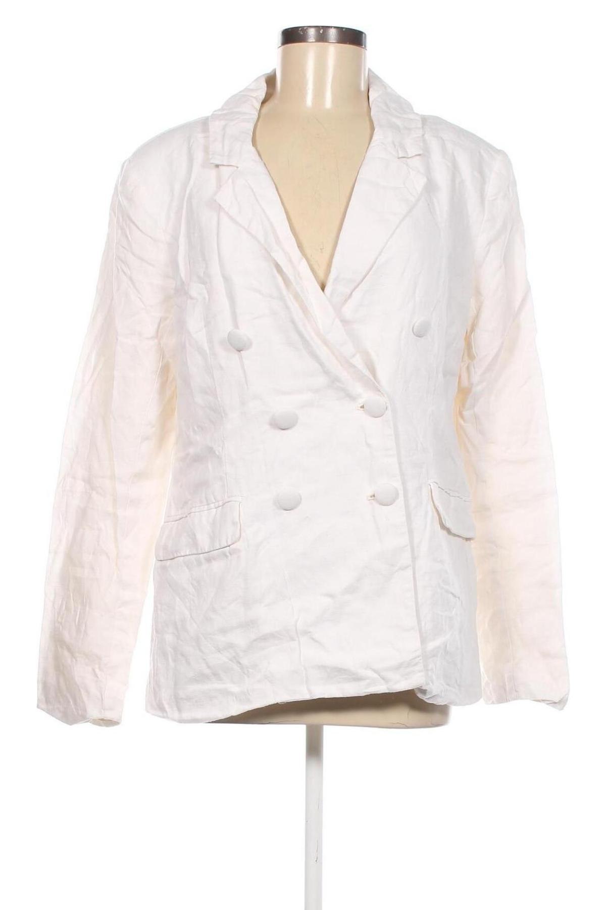 Γυναικείο σακάκι Guess, Μέγεθος L, Χρώμα Λευκό, Τιμή 43,05 €