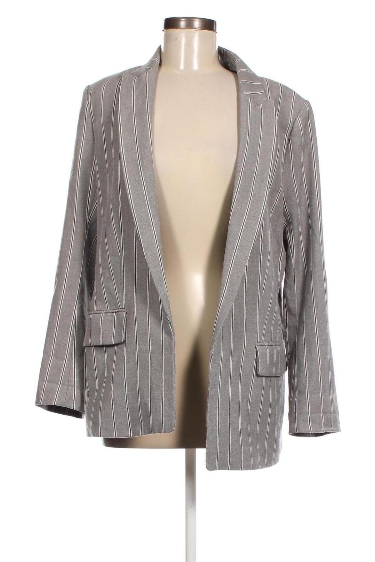 Дамско сако H&M, Размер L, Цвят Сив, Цена 22,00 лв.