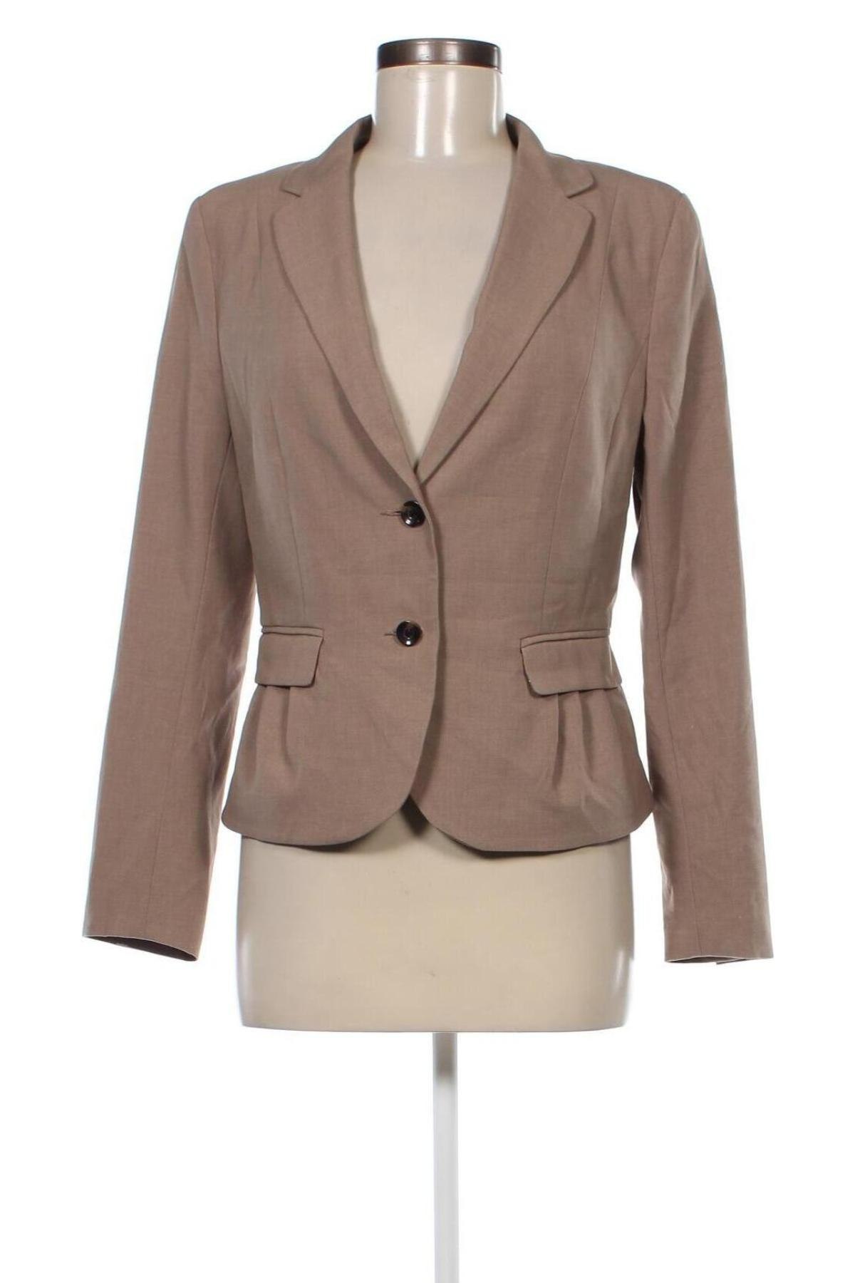 Γυναικείο σακάκι H&M, Μέγεθος L, Χρώμα  Μπέζ, Τιμή 14,97 €