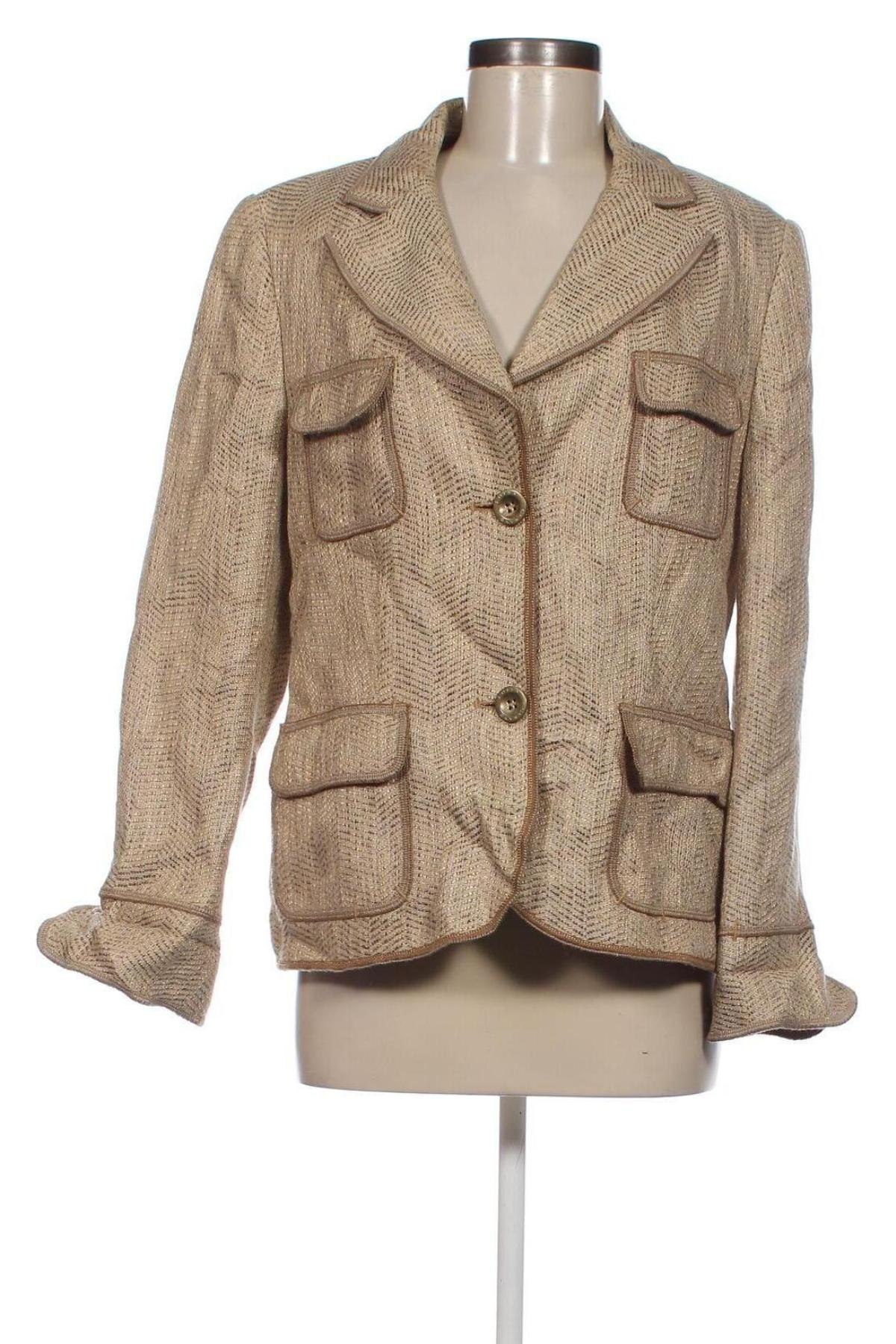 Damen Blazer Luisa Cerano, Größe L, Farbe Golden, Preis 43,25 €