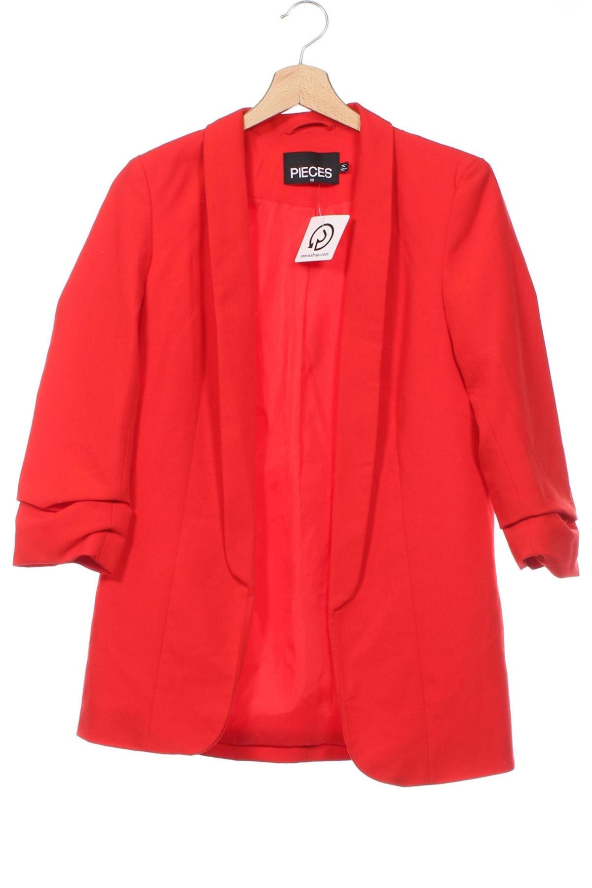 Damen Blazer Pieces, Größe XS, Farbe Rot, Preis € 21,05