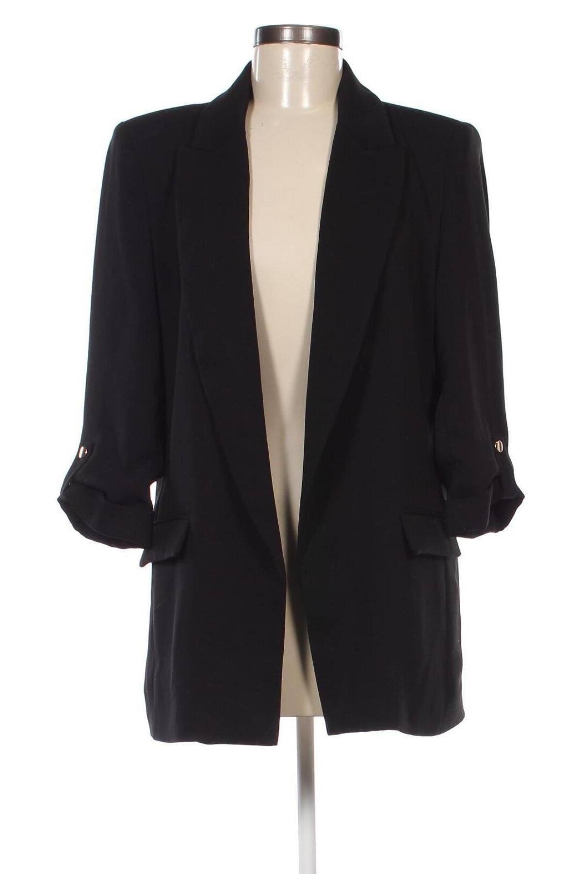 Дамско сако Zara, Размер M, Цвят Черен, Цена 28,80 лв.
