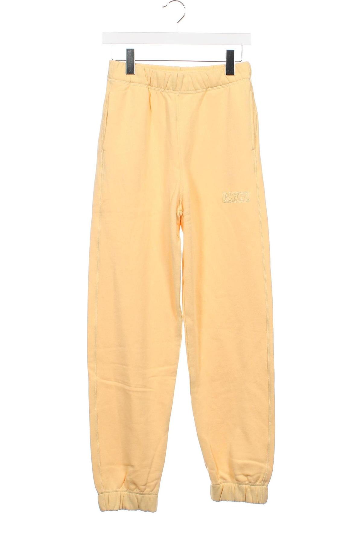 Damen Sporthose Ganni, Größe XS, Farbe Gelb, Preis 31,03 €