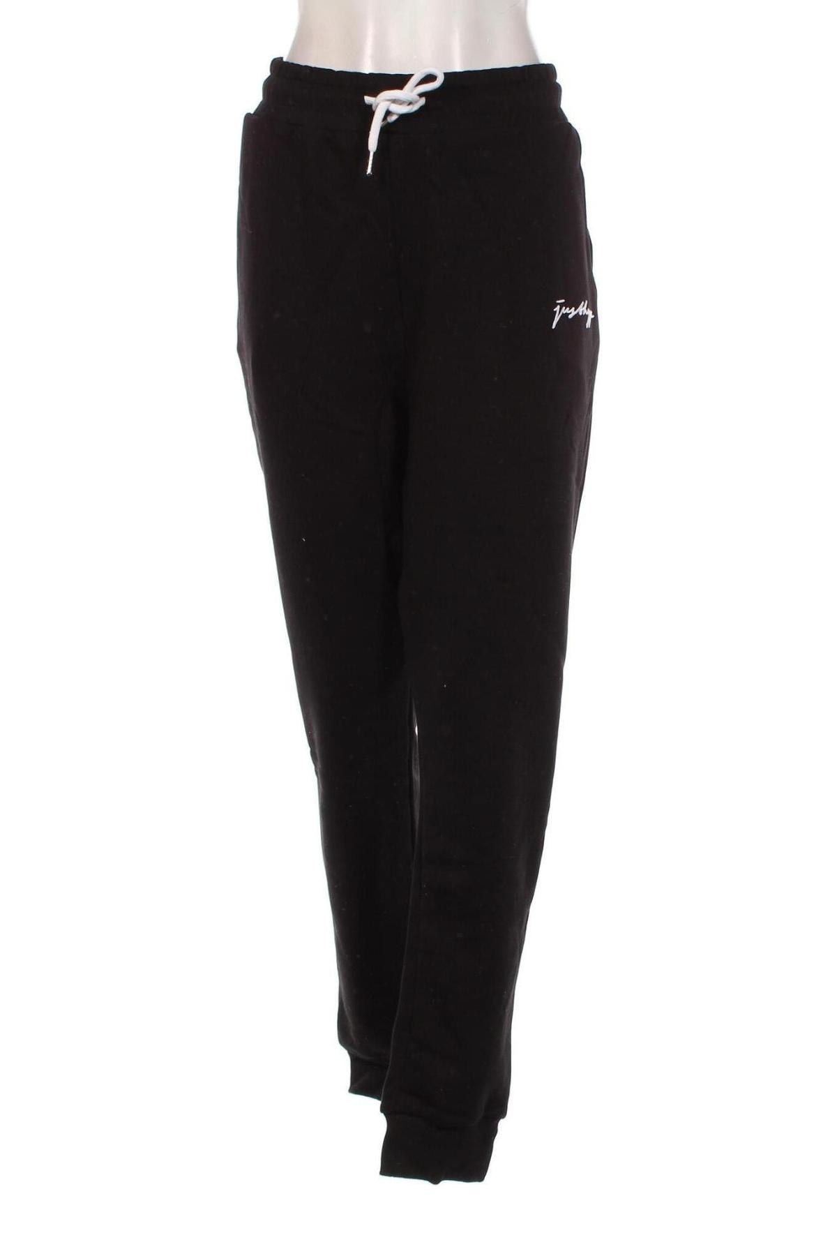 Γυναικείο αθλητικό παντελόνι Just Hype, Μέγεθος 3XL, Χρώμα Μαύρο, Τιμή 15,98 €