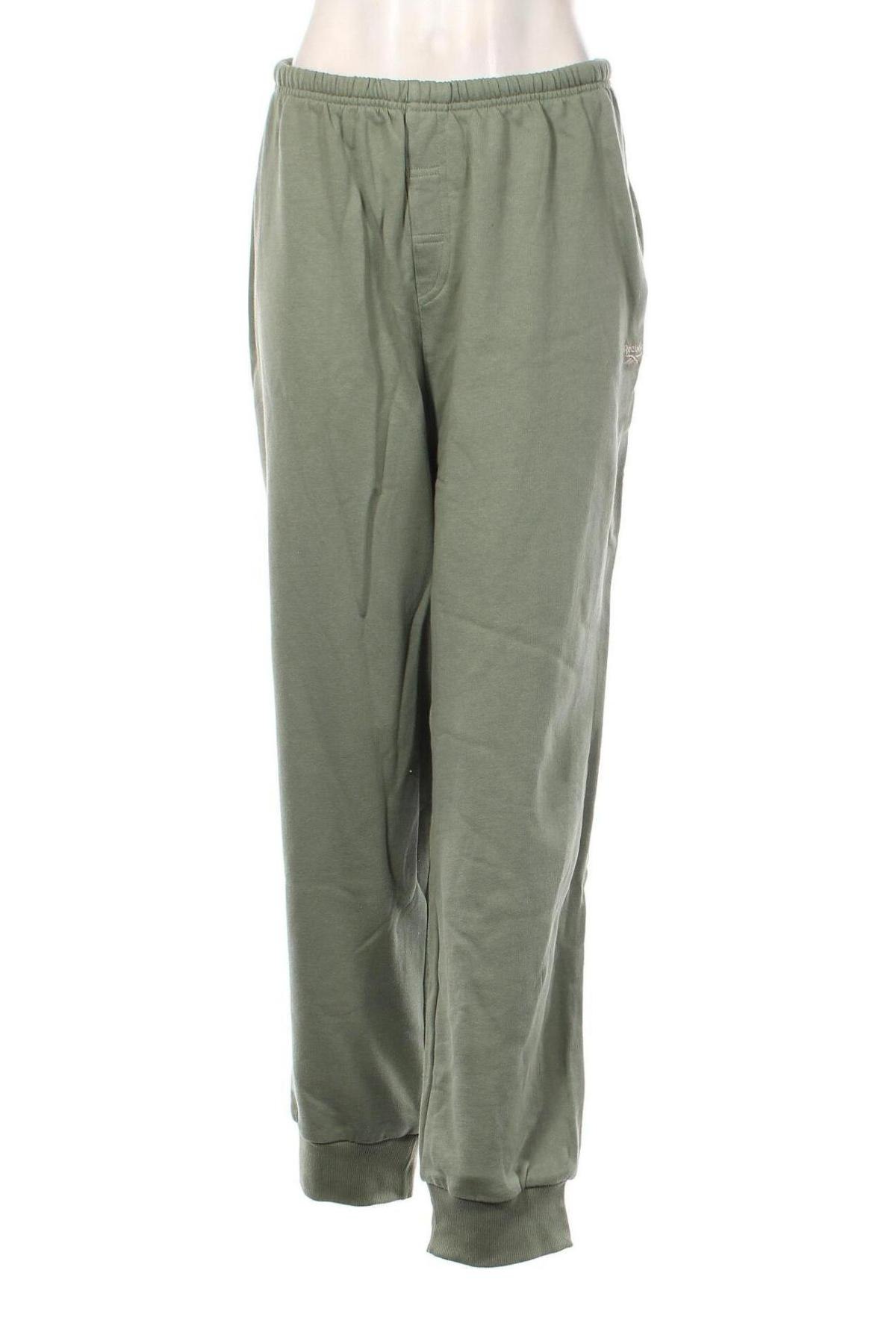 Γυναικείο αθλητικό παντελόνι Reebok, Μέγεθος XL, Χρώμα Πράσινο, Τιμή 28,76 €