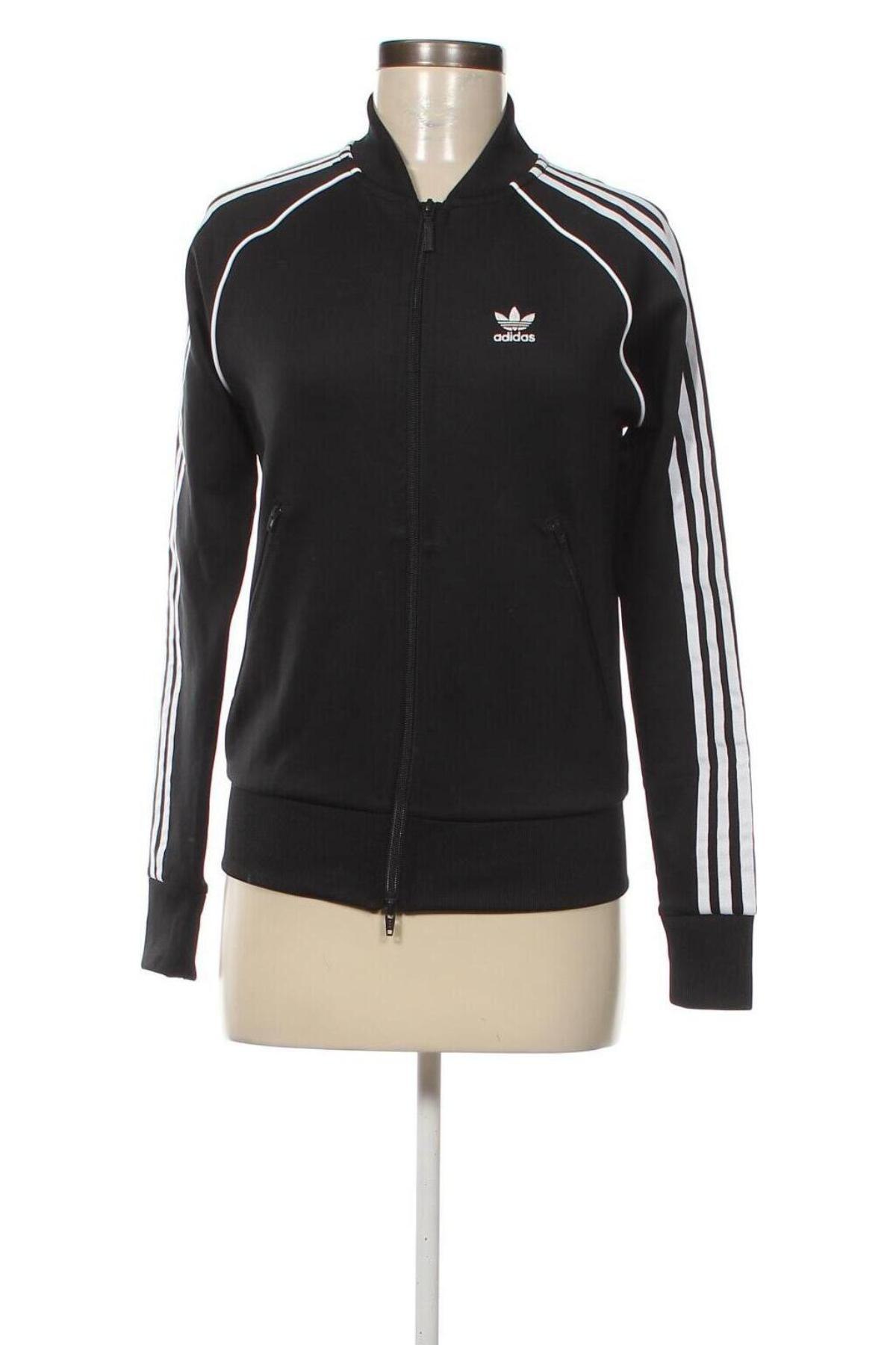 Γυναικεία αθλητική ζακέτα Adidas Originals, Μέγεθος XXS, Χρώμα Μαύρο, Τιμή 27,84 €