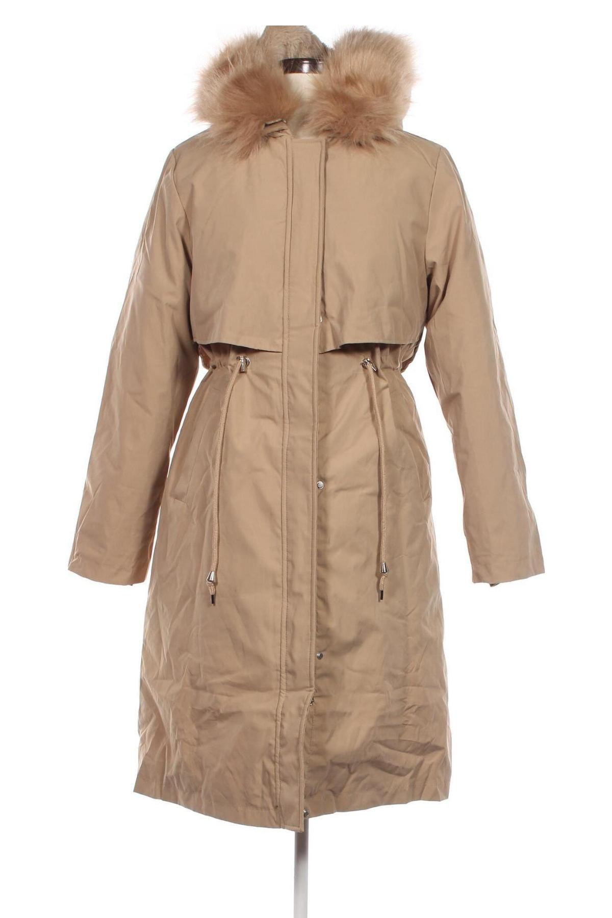 Dámska bunda , Veľkosť XL, Farba Béžová, Cena  17,80 €