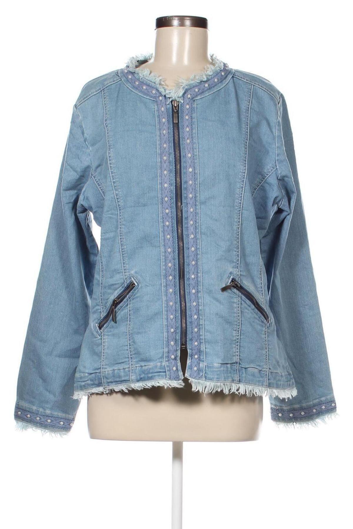 Γυναικείο μπουφάν Bleu Bonheur, Μέγεθος L, Χρώμα Μπλέ, Τιμή 10,85 €