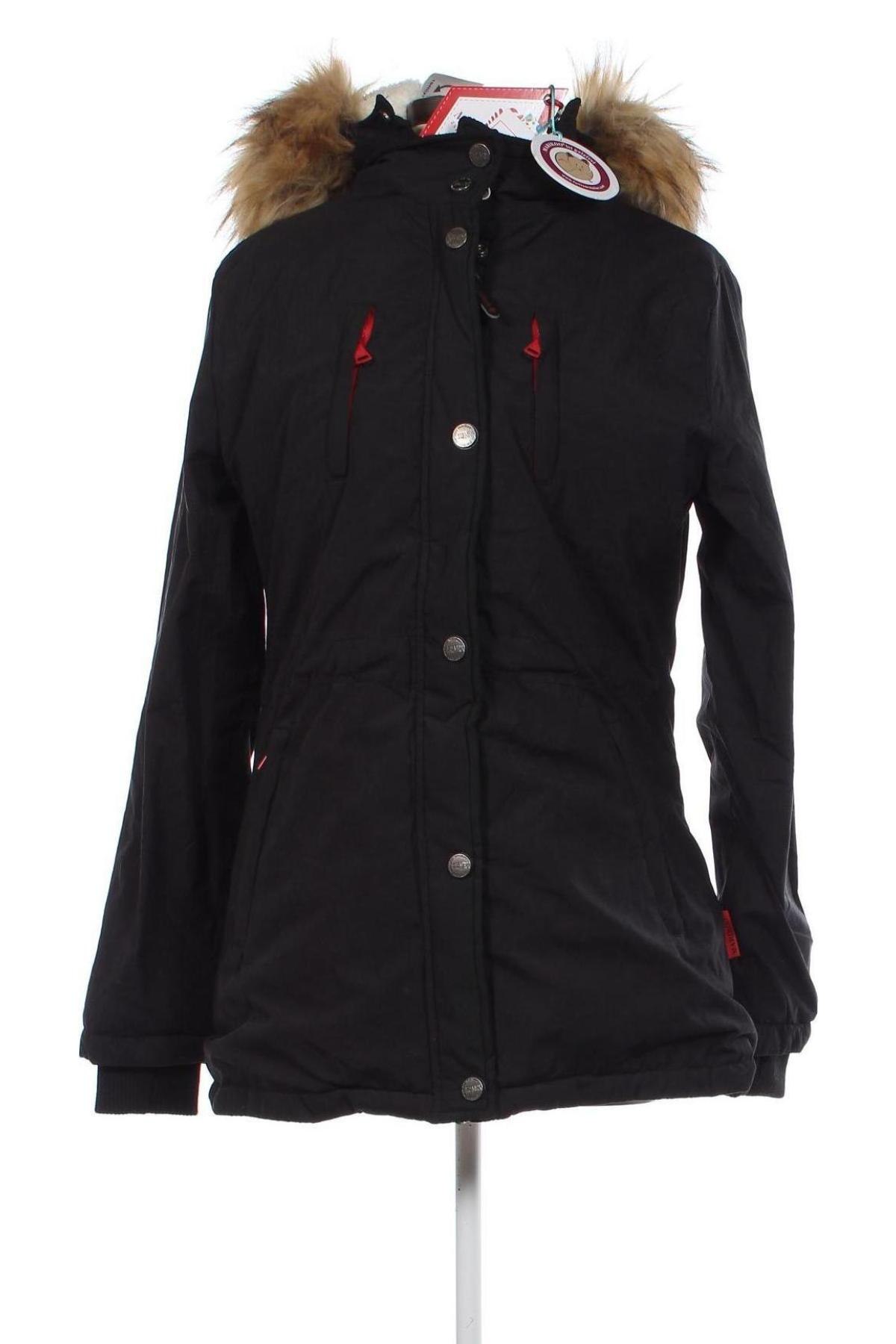 Γυναικείο μπουφάν Marikoo, Μέγεθος L, Χρώμα Μαύρο, Τιμή 88,79 €
