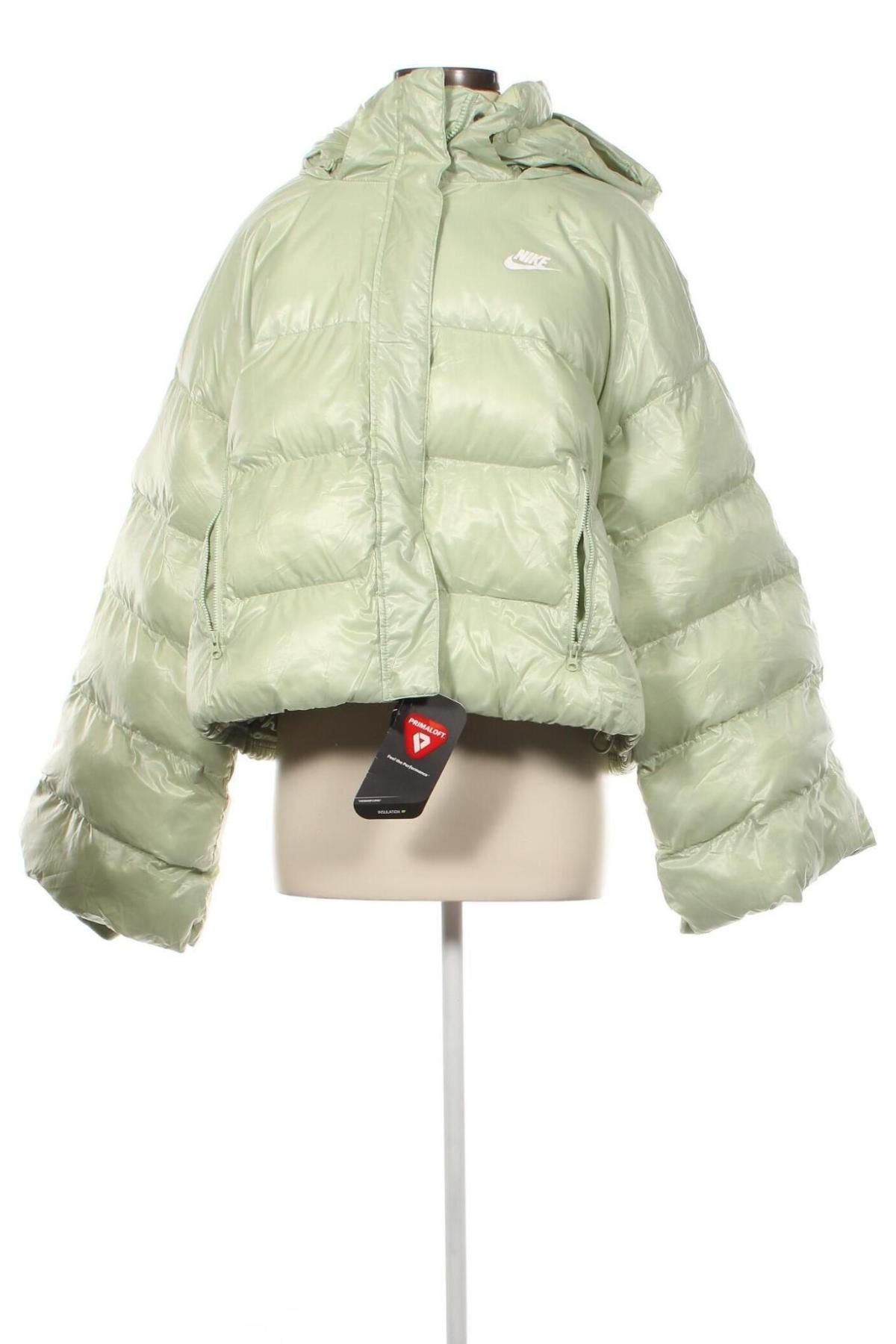 Γυναικείο μπουφάν Nike, Μέγεθος L, Χρώμα Πράσινο, Τιμή 95,62 €