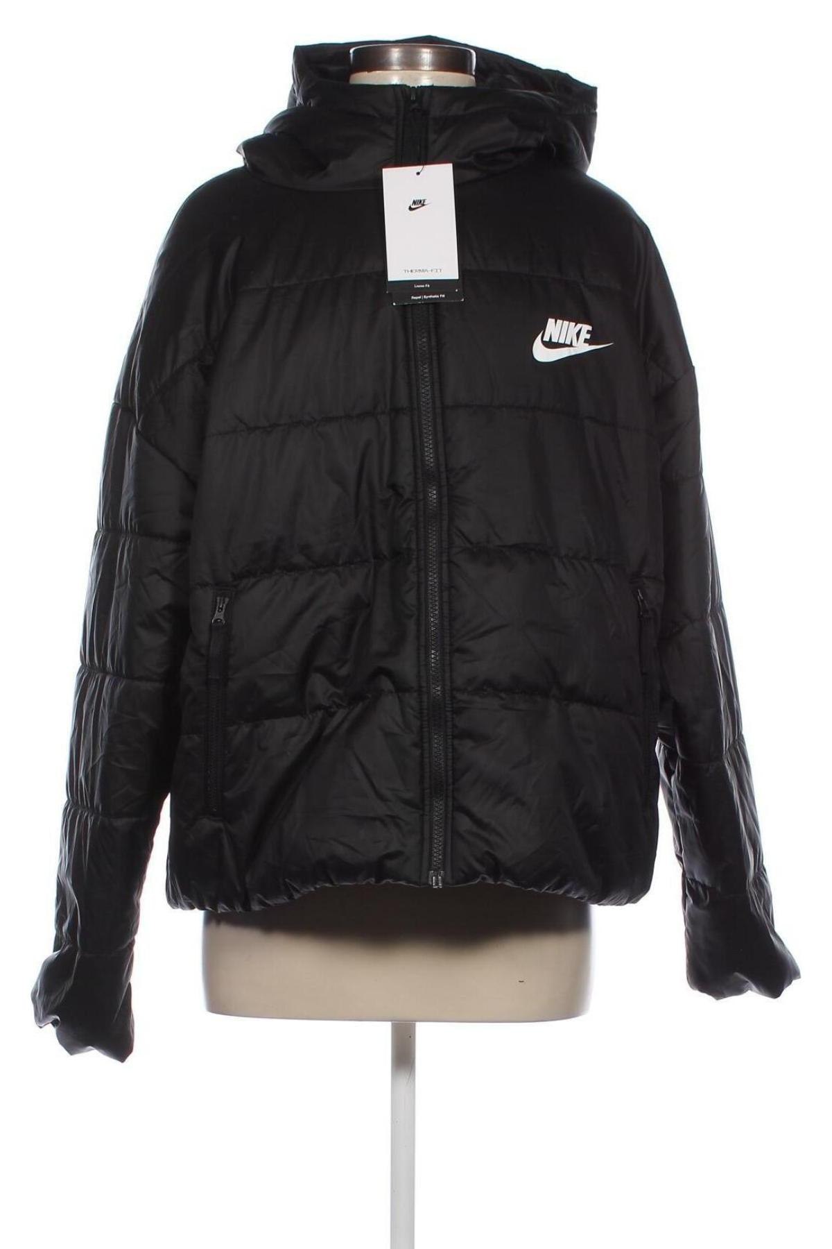 Γυναικείο μπουφάν Nike, Μέγεθος L, Χρώμα Μαύρο, Τιμή 61,60 €