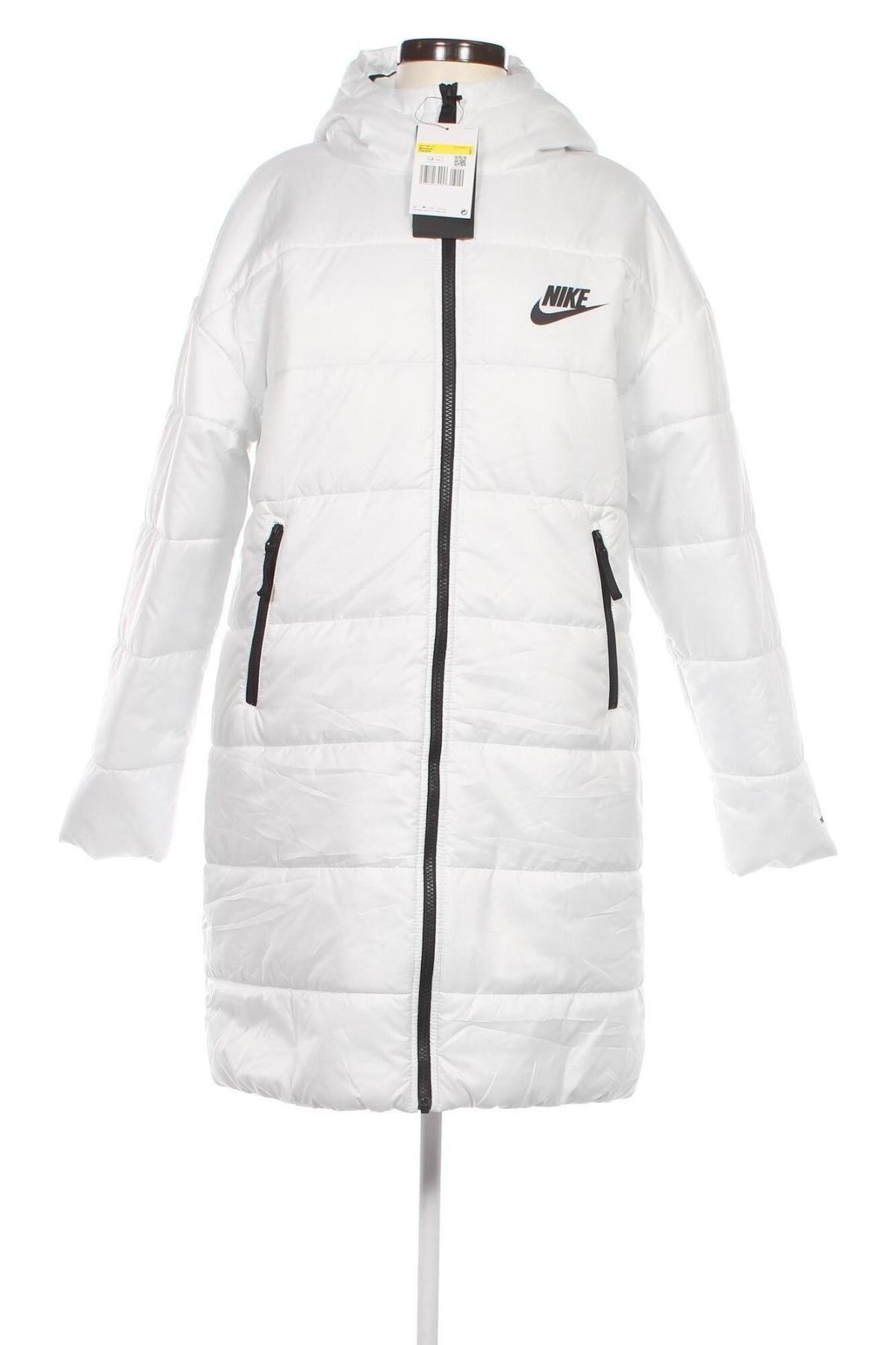 Γυναικείο μπουφάν Nike, Μέγεθος S, Χρώμα Λευκό, Τιμή 95,62 €